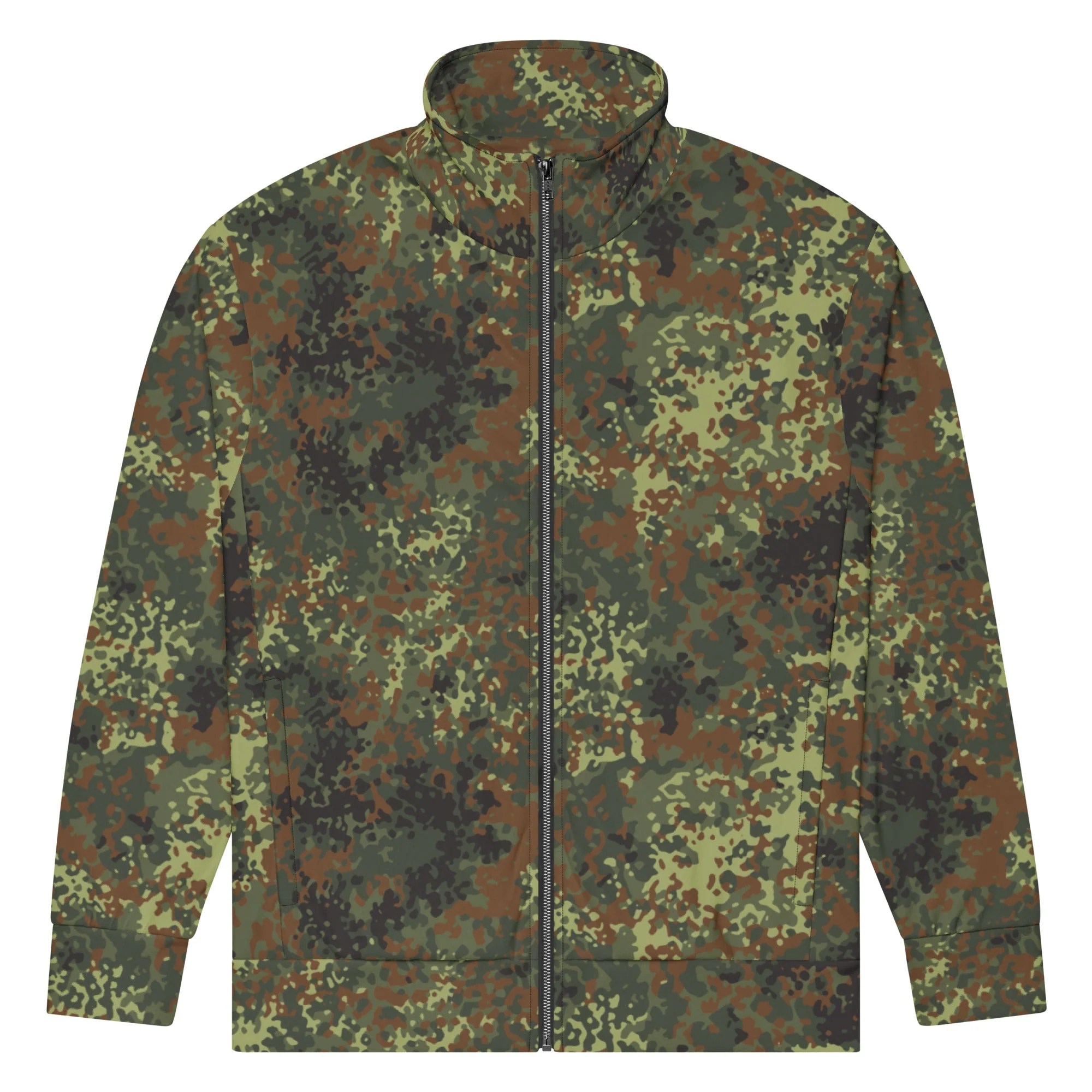 German Flecktarn Spring CAMO Unisex Track Jacket - Image 4