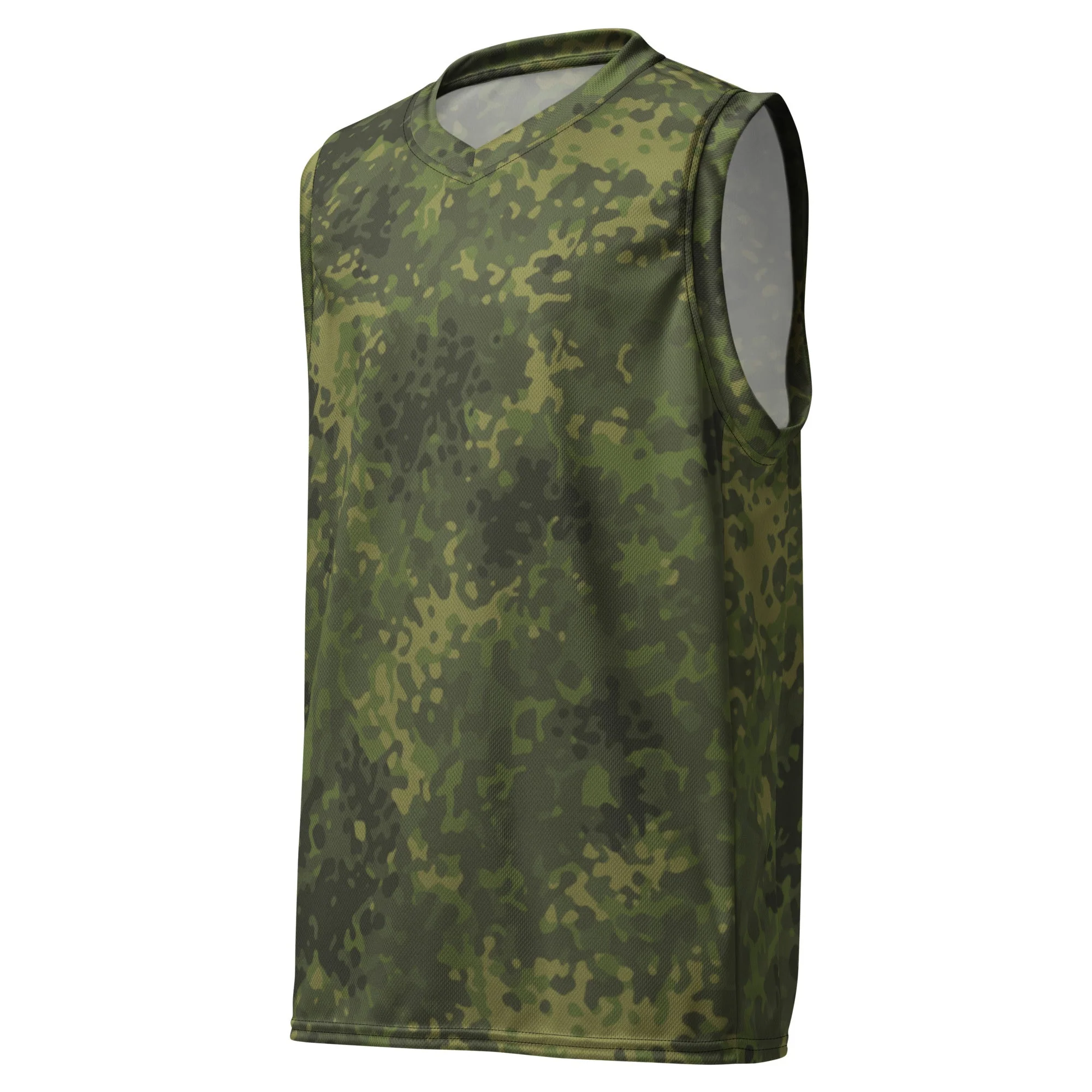 German Flecktarn Tropical CAMO Unisex Basketball Jersey - Image 10
