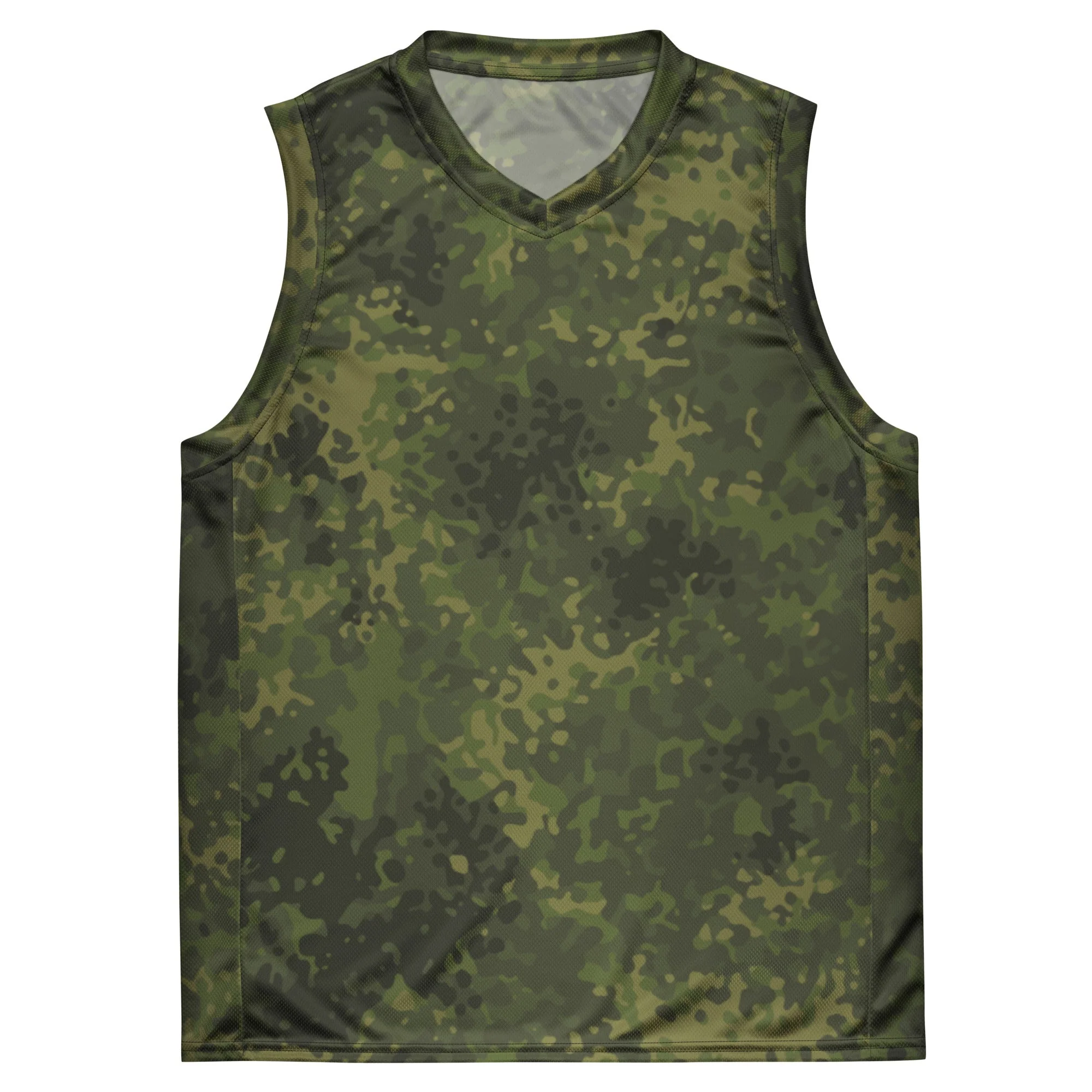 German Flecktarn Tropical CAMO Unisex Basketball Jersey - Image 11