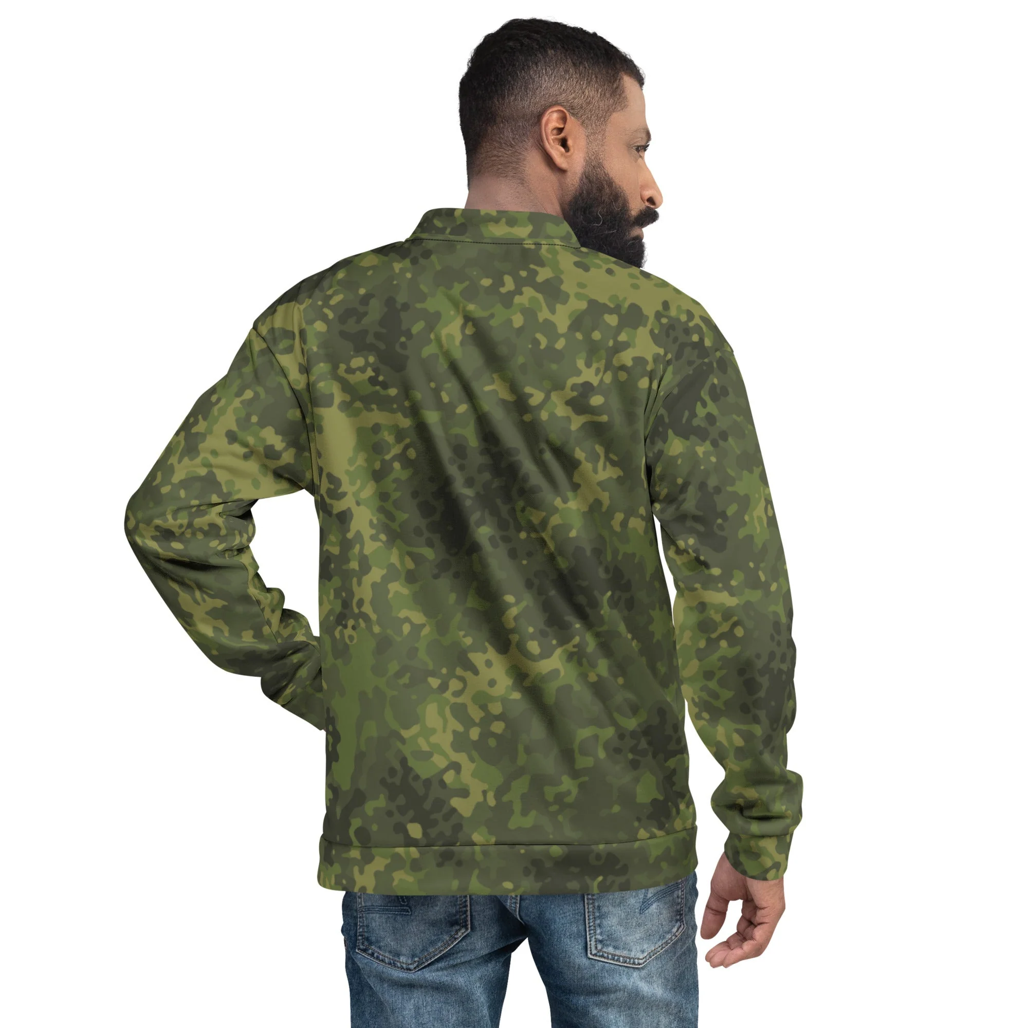 German Flecktarn Tropical CAMO Unisex Bomber Jacket - Image 4