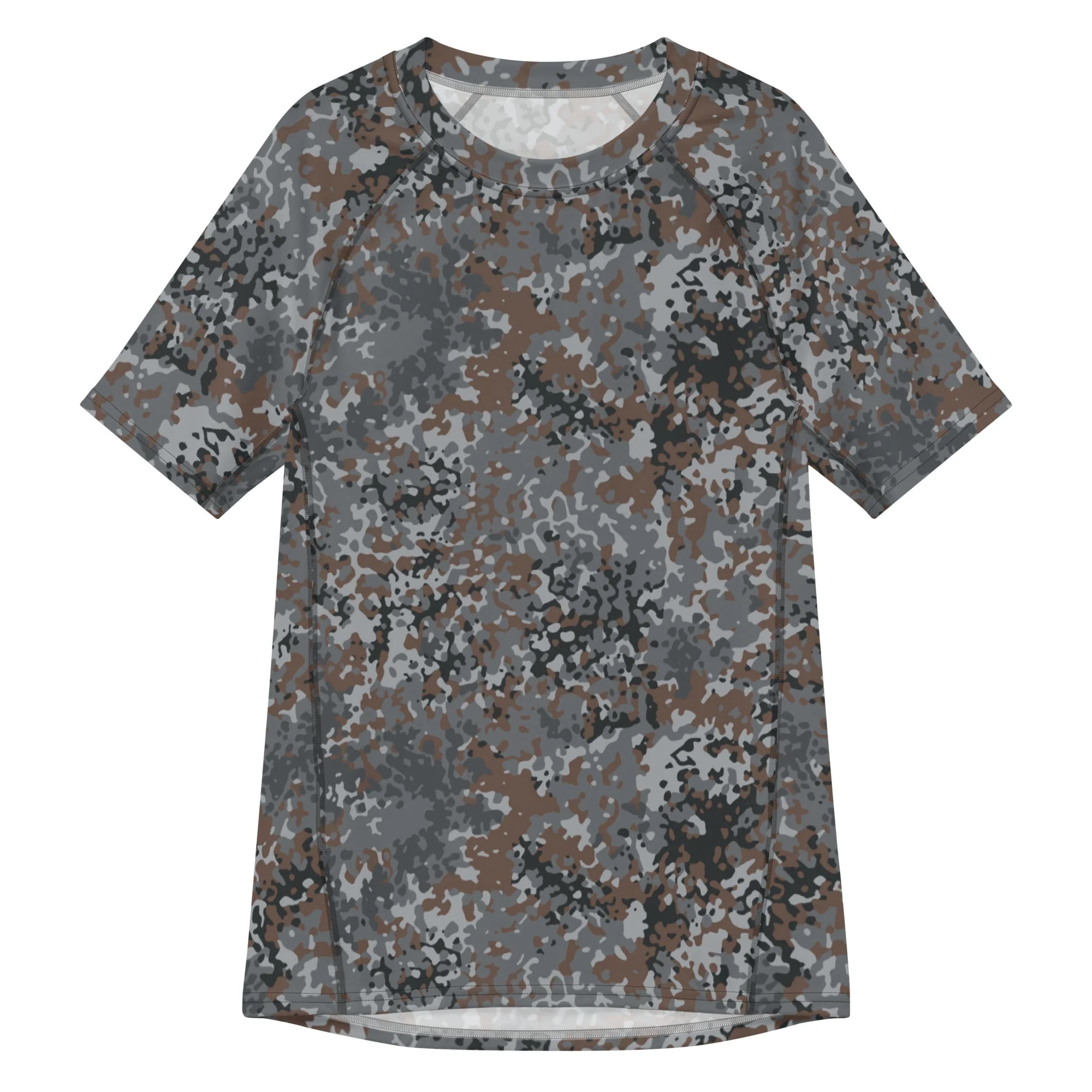 German Flecktarn Urban CAMO Mens Short-Sleeve Rash Guard