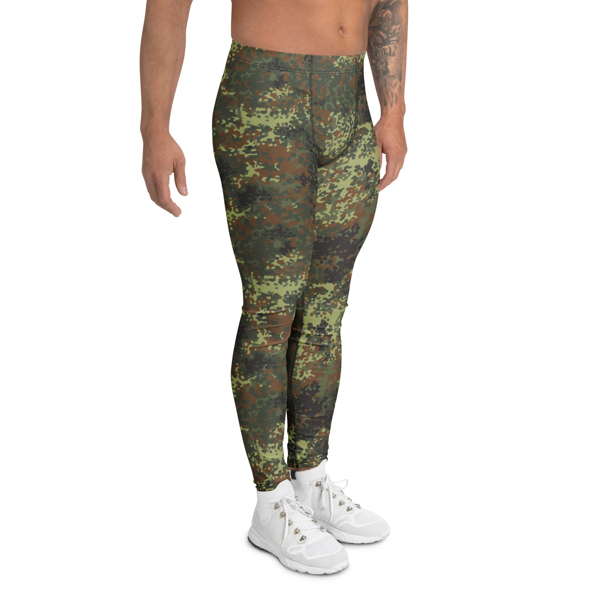 German Flecktarn Spring CAMO Mens Leggings - Image 3