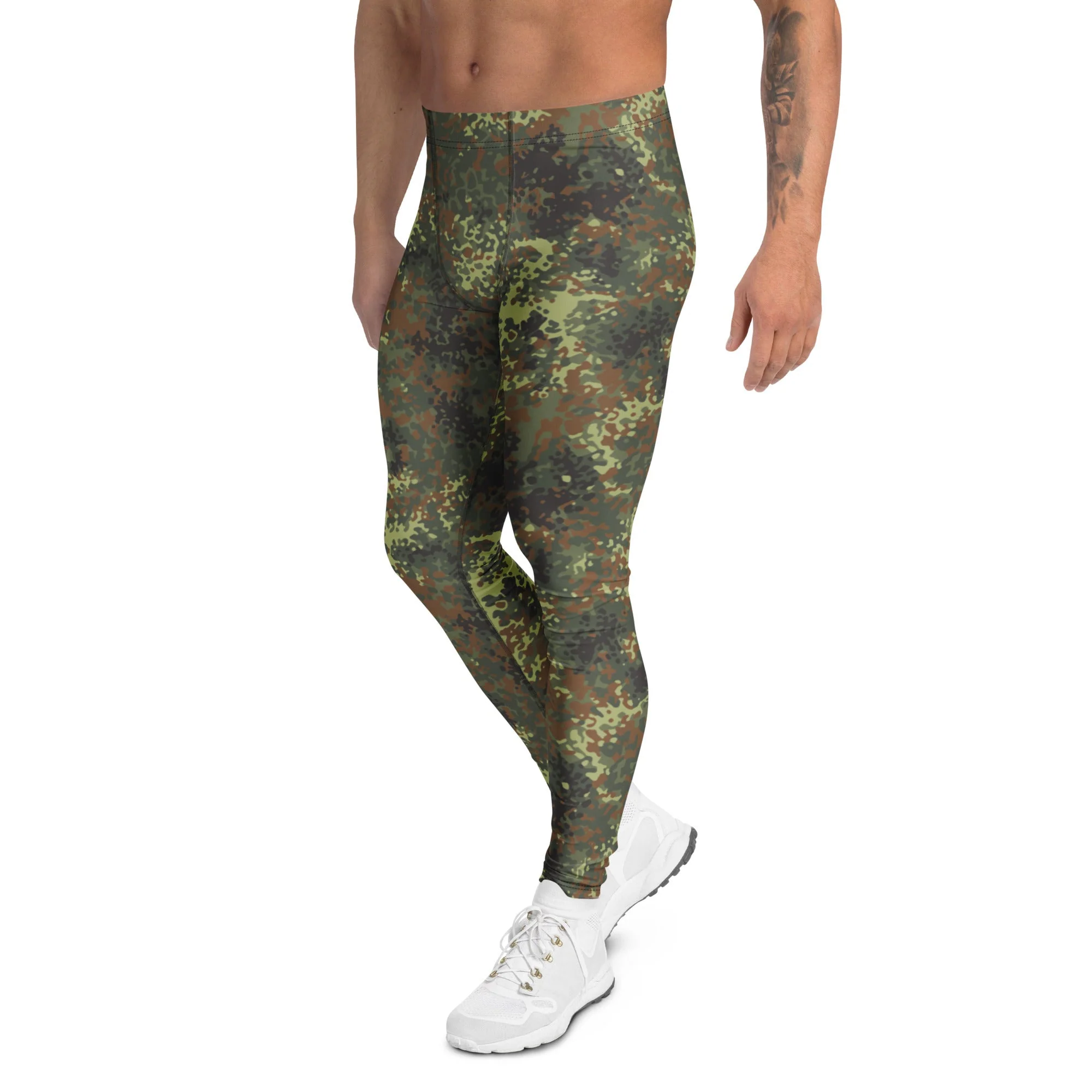 German Flecktarn Spring CAMO Mens Leggings - Image 4