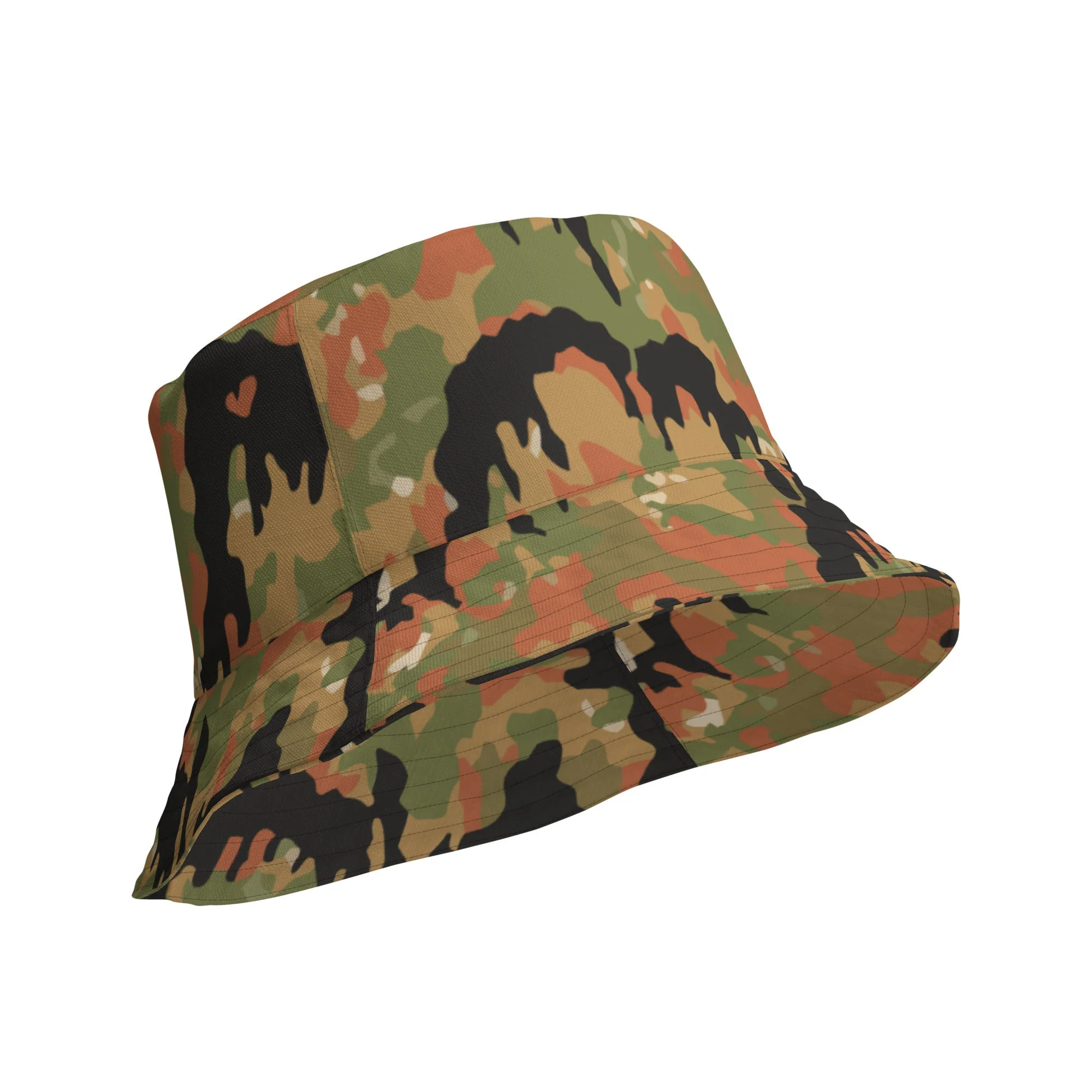 German Leibermuster Autumn CAMO Reversible Bucket Hat - Image 7