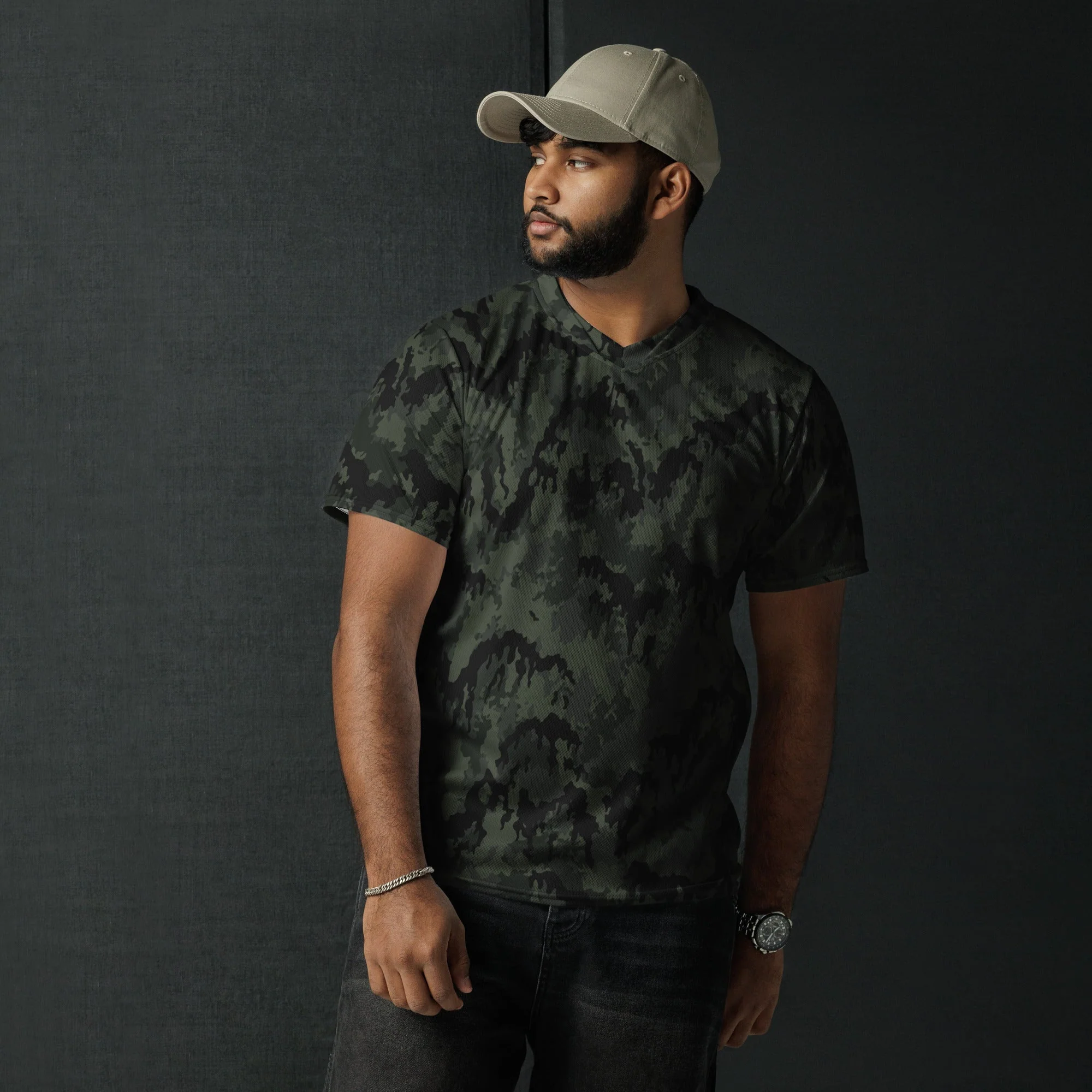 German Leibermuster Nachtjager CAMO Unisex Sports Jersey - Image 10