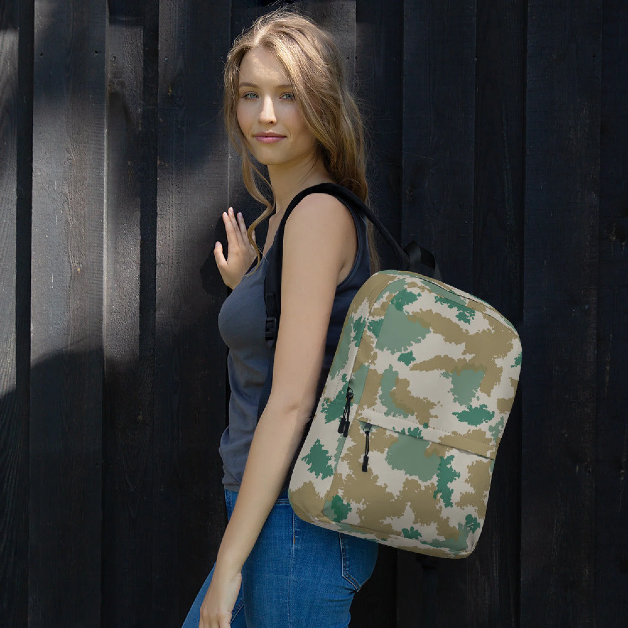 German Flachentarn Blumentarn CAMO Backpack - Image 2