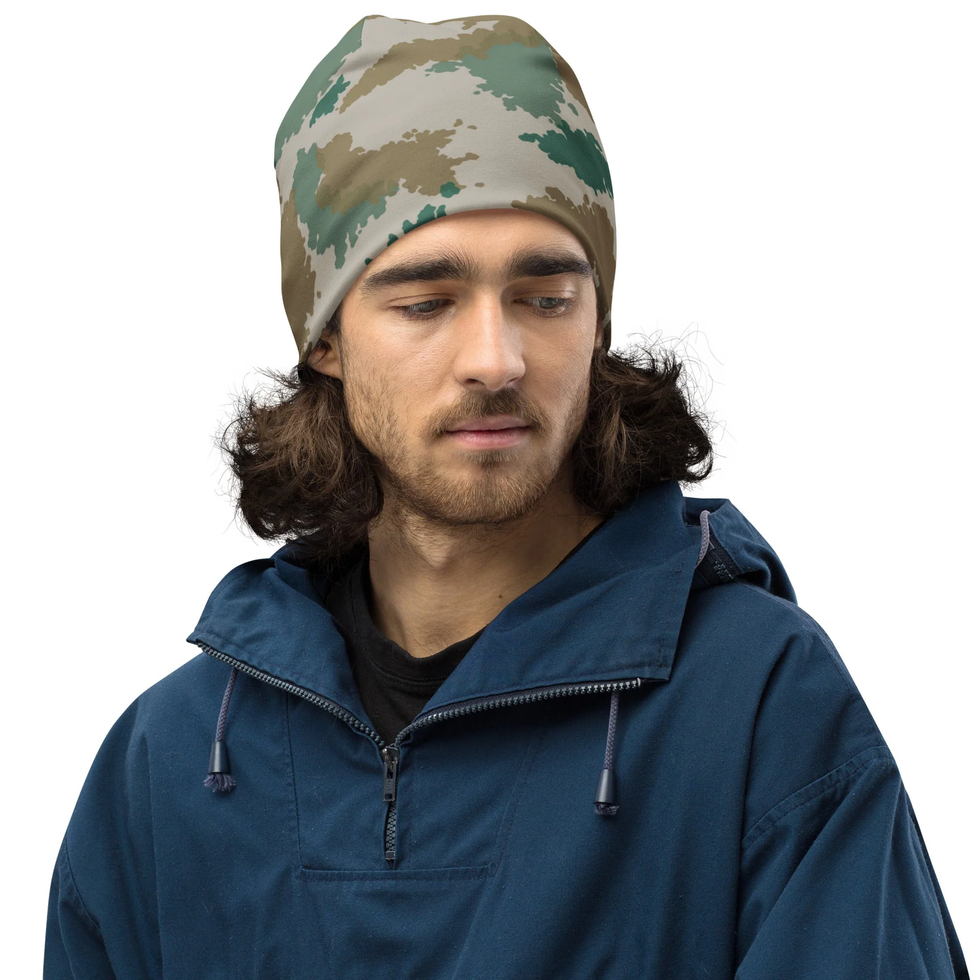 German Flachentarn Blumentarn CAMO Beanie - Image 7