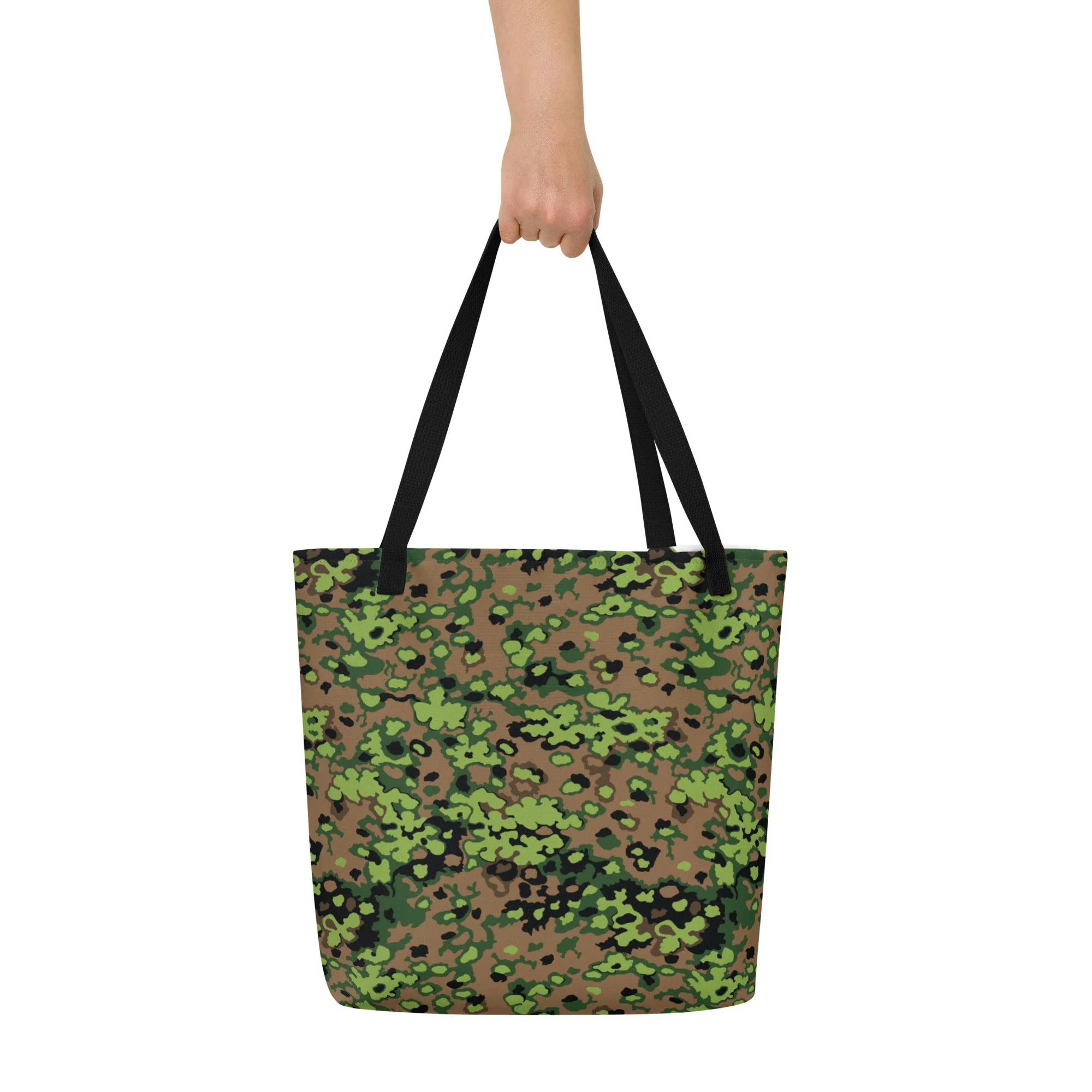 German Oak Leaf Eichenlaubmuster Spring CAMO Large Tote Bag - Image 2