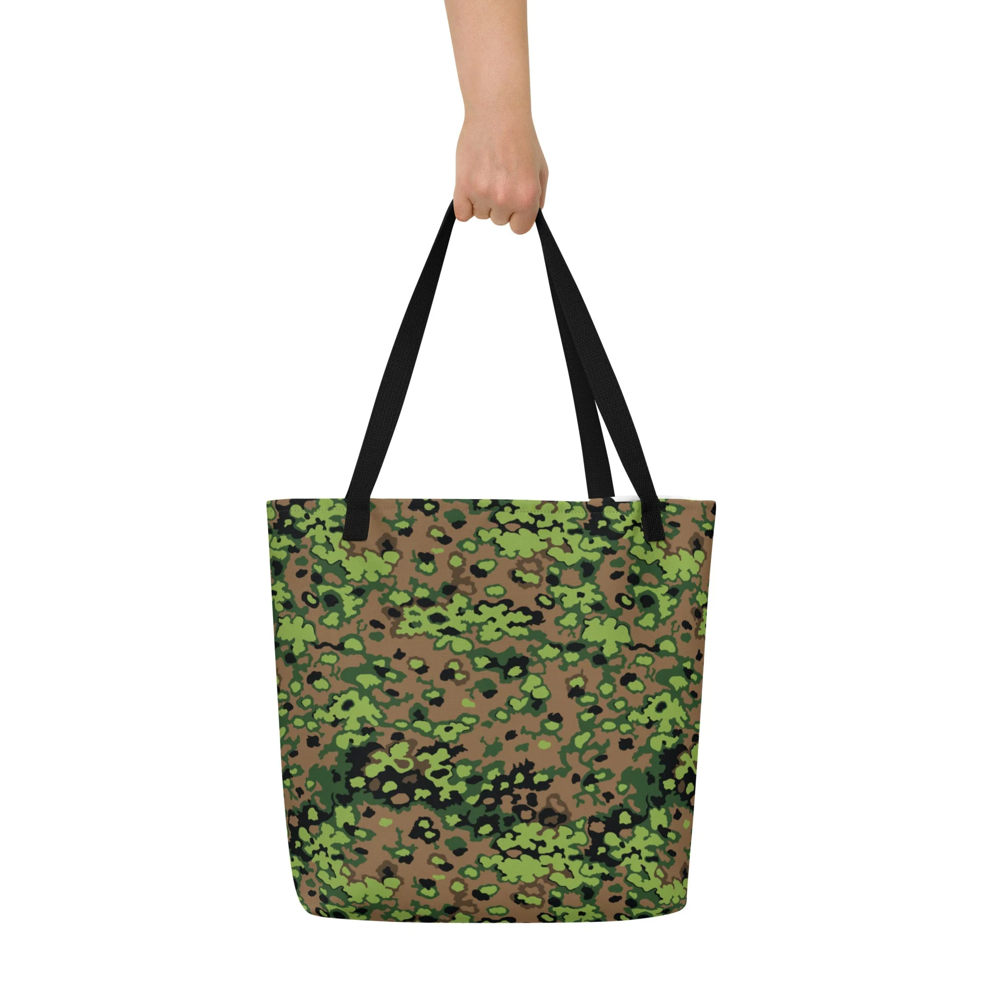 German Oak Leaf Eichenlaubmuster Spring CAMO Large Tote Bag - Image 3