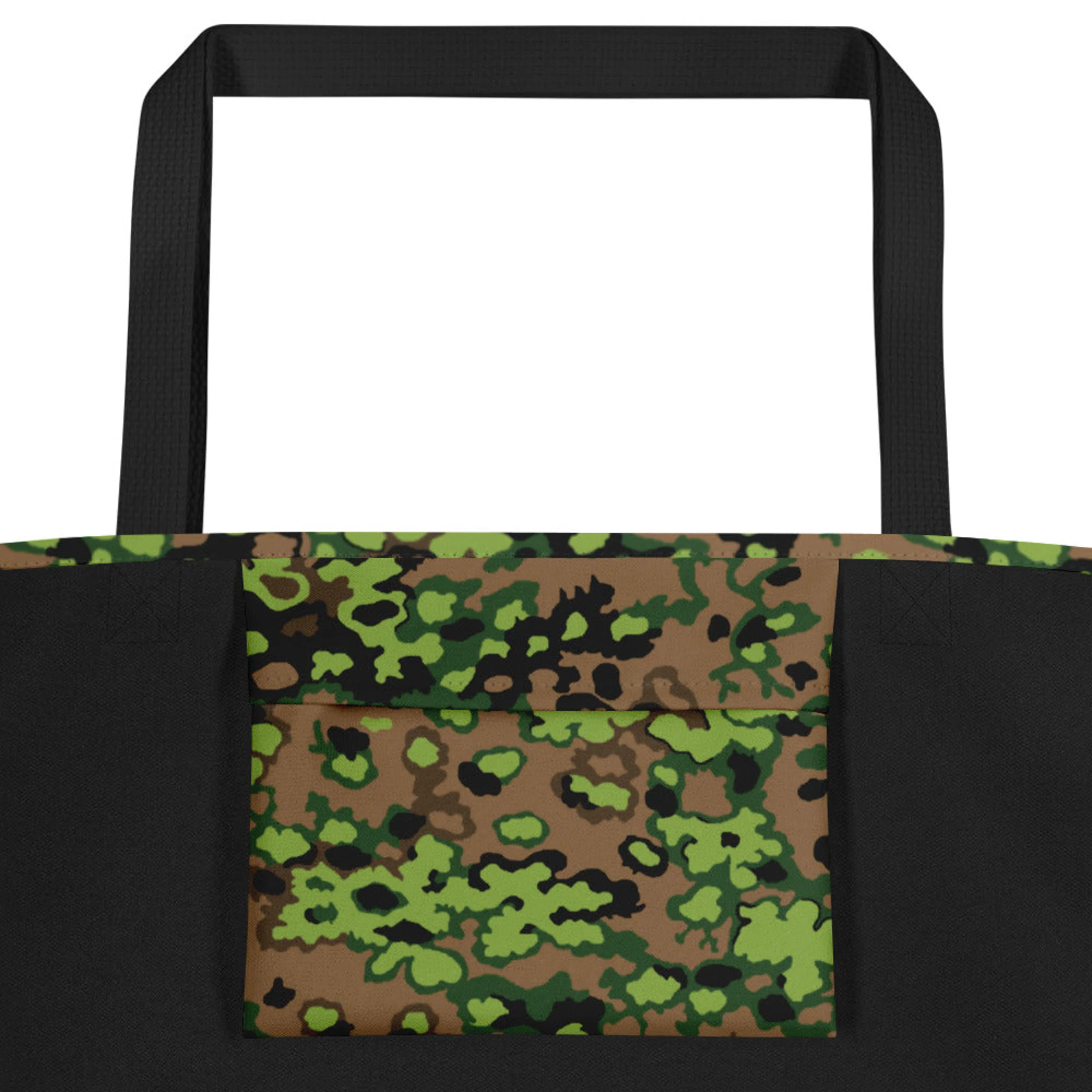 German Oak Leaf Eichenlaubmuster Spring CAMO Large Tote Bag - Image 5