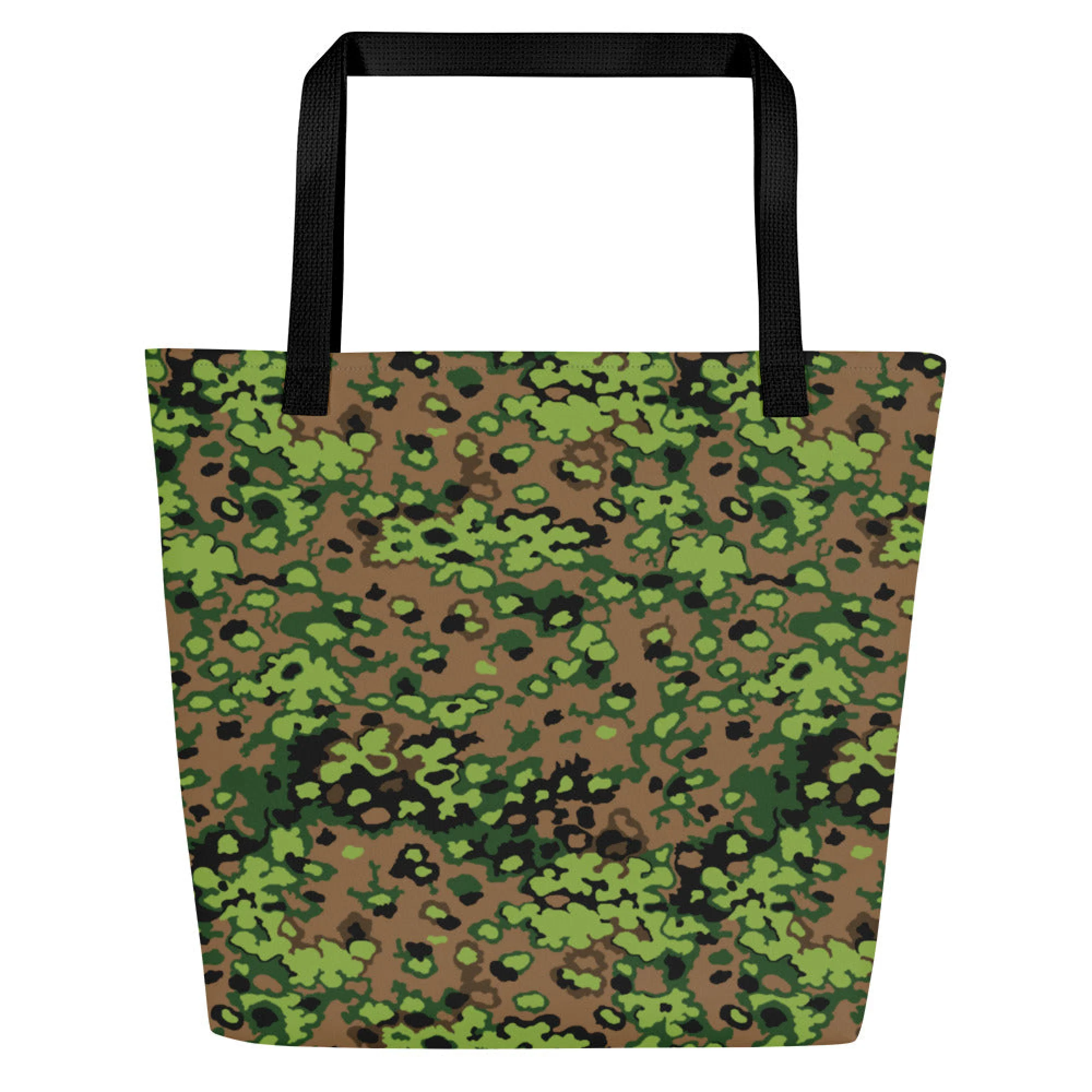 German Oak Leaf Eichenlaubmuster Spring CAMO Large Tote Bag - Image 6