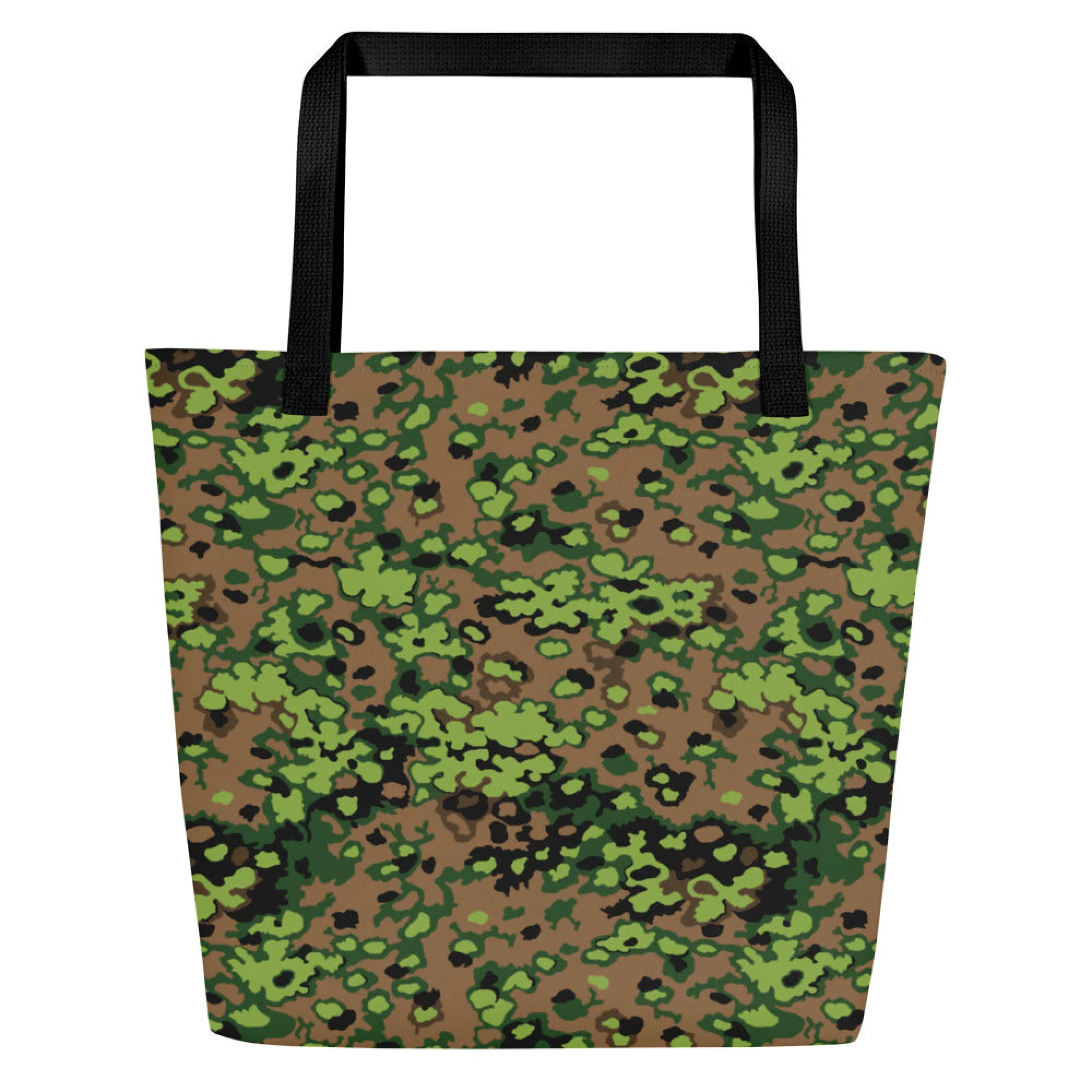 German Oak Leaf Eichenlaubmuster Spring CAMO Large Tote Bag - Image 7