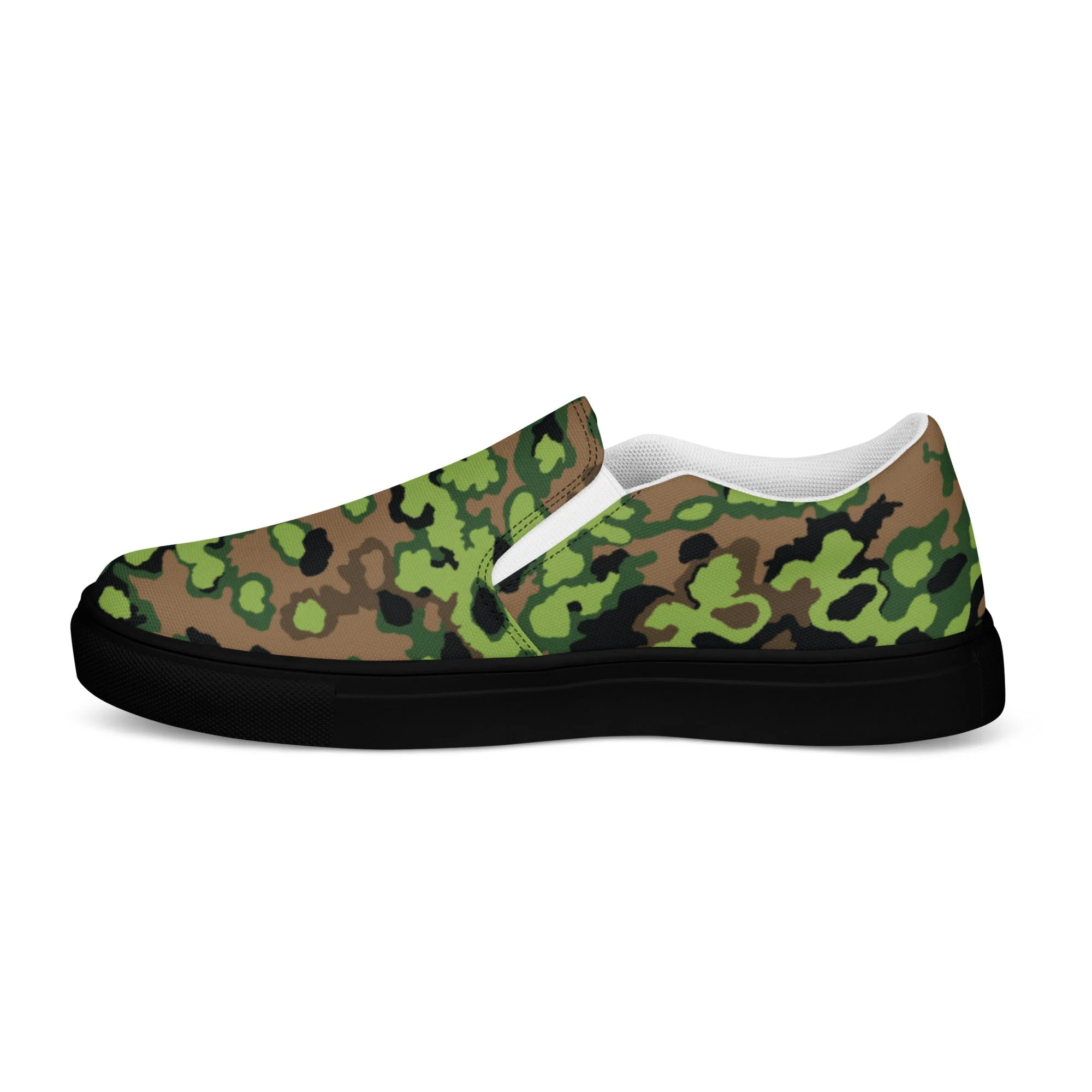 German Oak Leaf Eichenlaubmuster Spring CAMO Mens Slip-On Canvas Shoes - Image 14