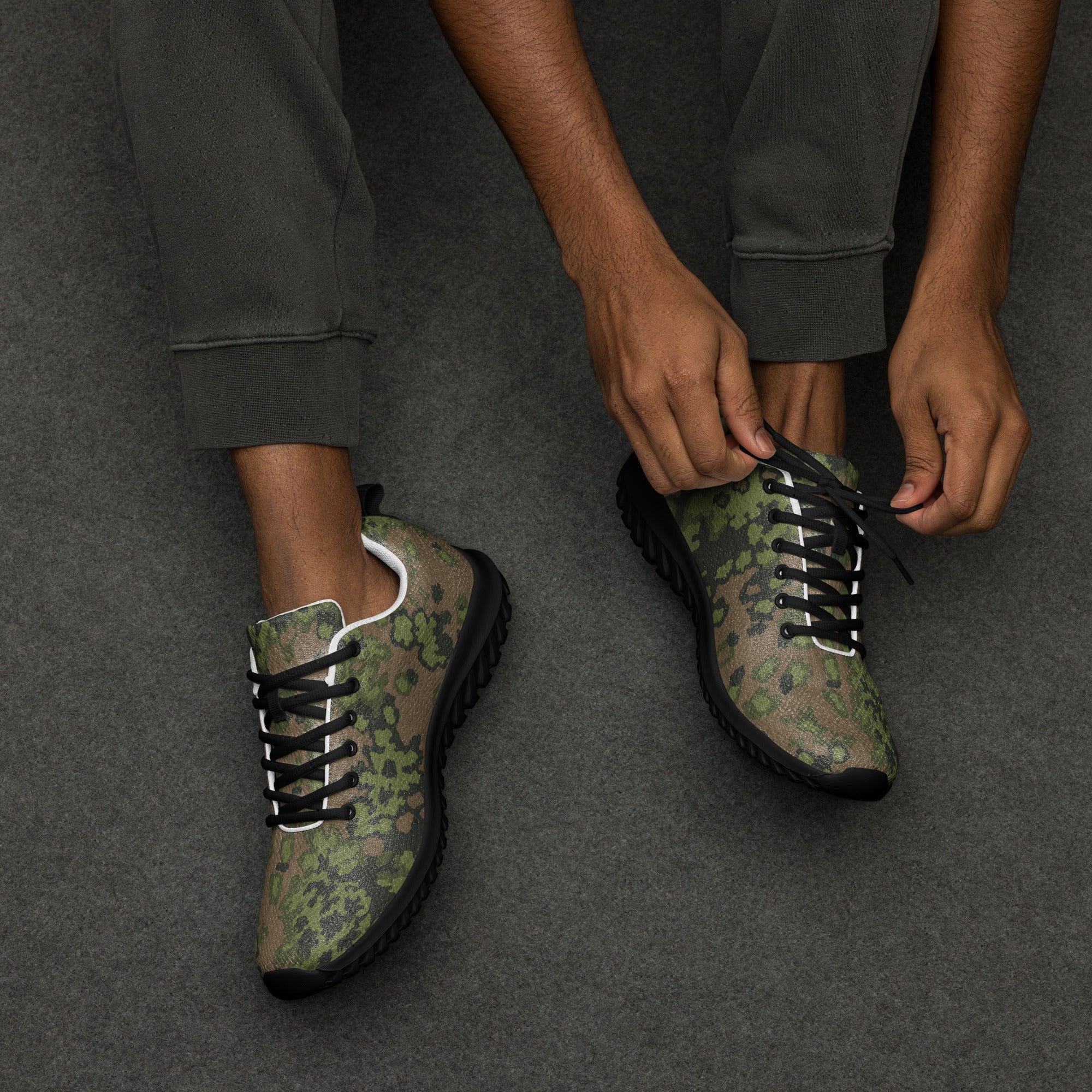 German Oak Leaf Eichenlaubmuster Summer CAMO Mens Athletic Shoes - Image 8