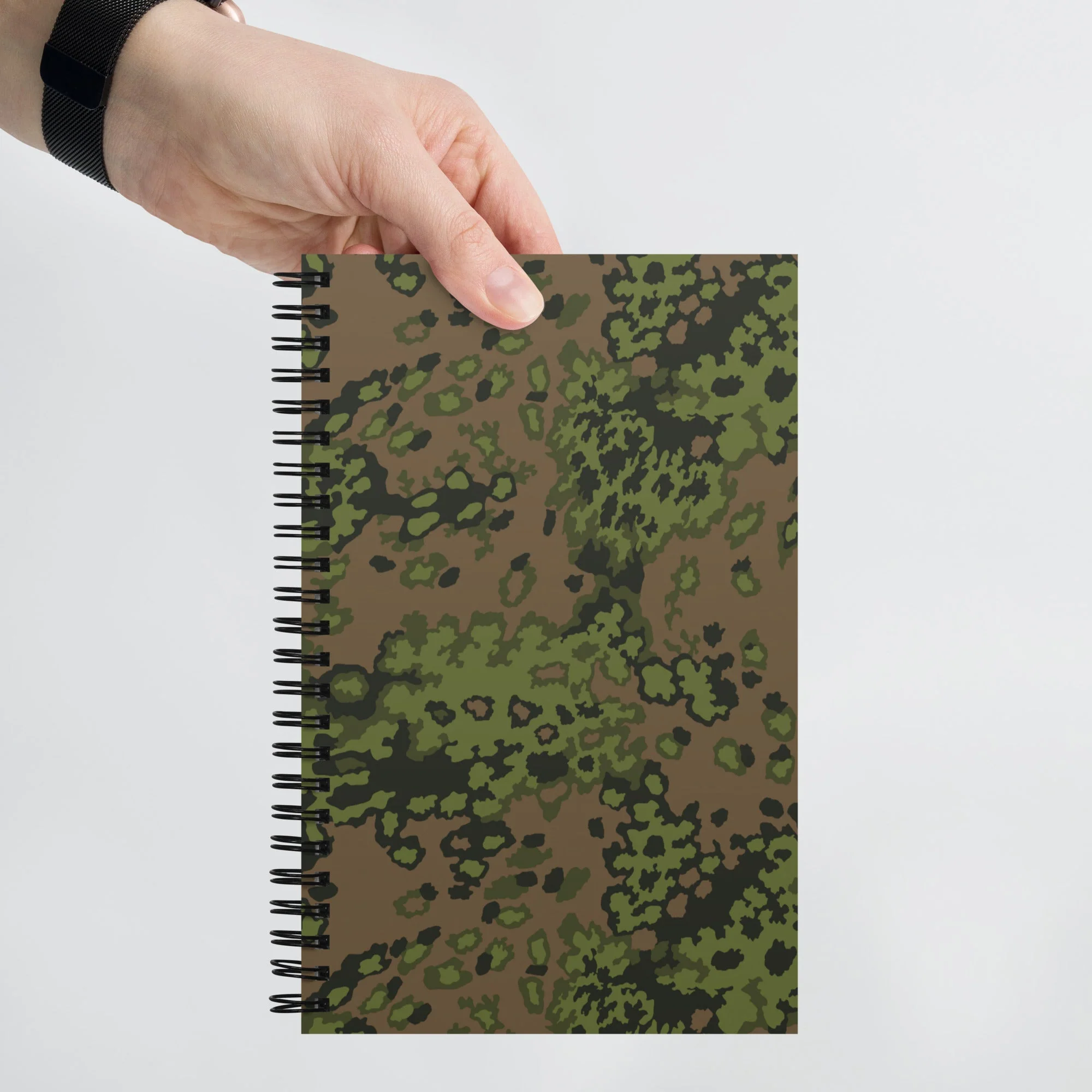 German Oak Leaf Eichenlaubmuster Summer CAMO Spiral Notebook - Image 8