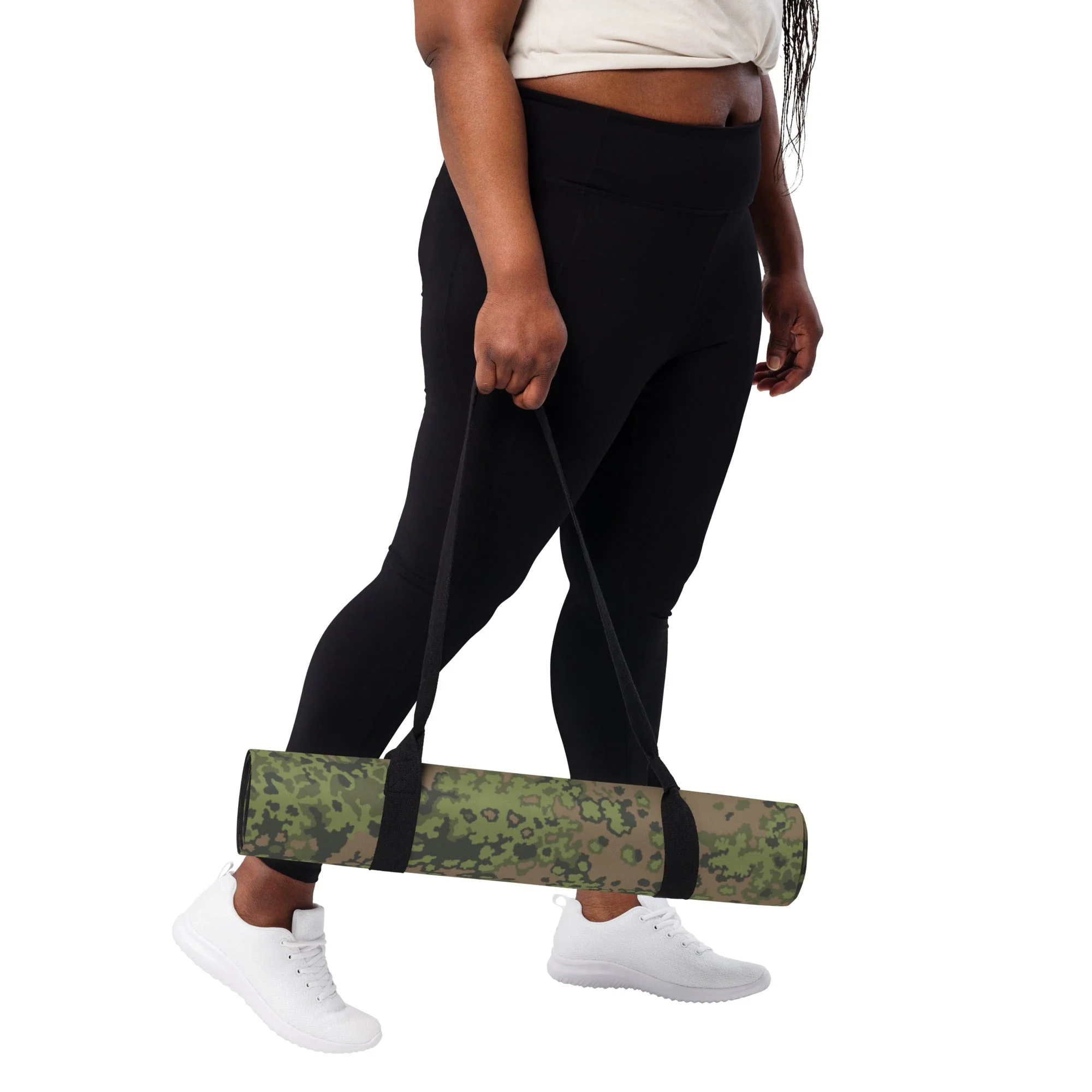 German Oak Leaf Eichenlaubmuster Summer CAMO Yoga Mat - Image 5