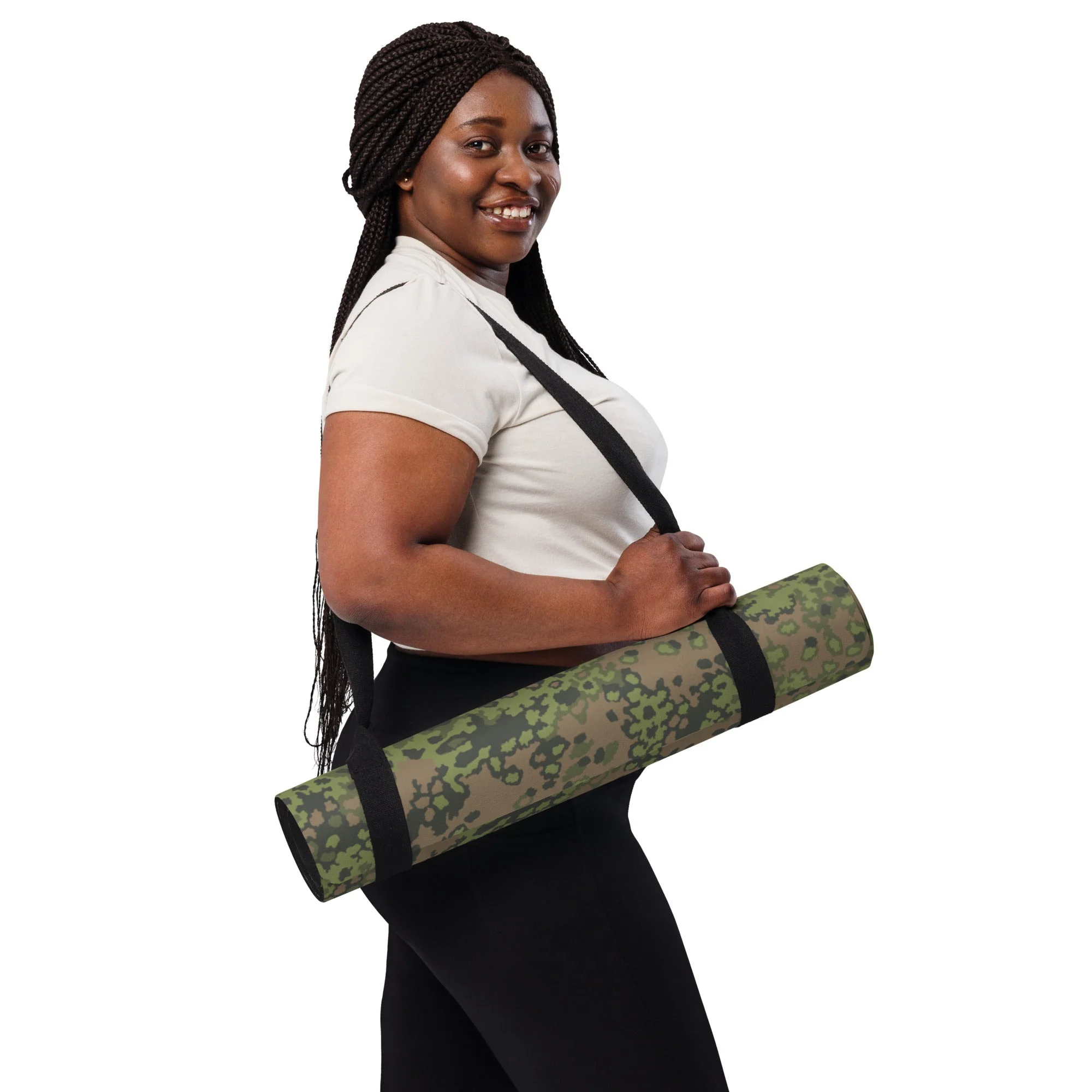 German Oak Leaf Eichenlaubmuster Summer CAMO Yoga Mat - Image 9