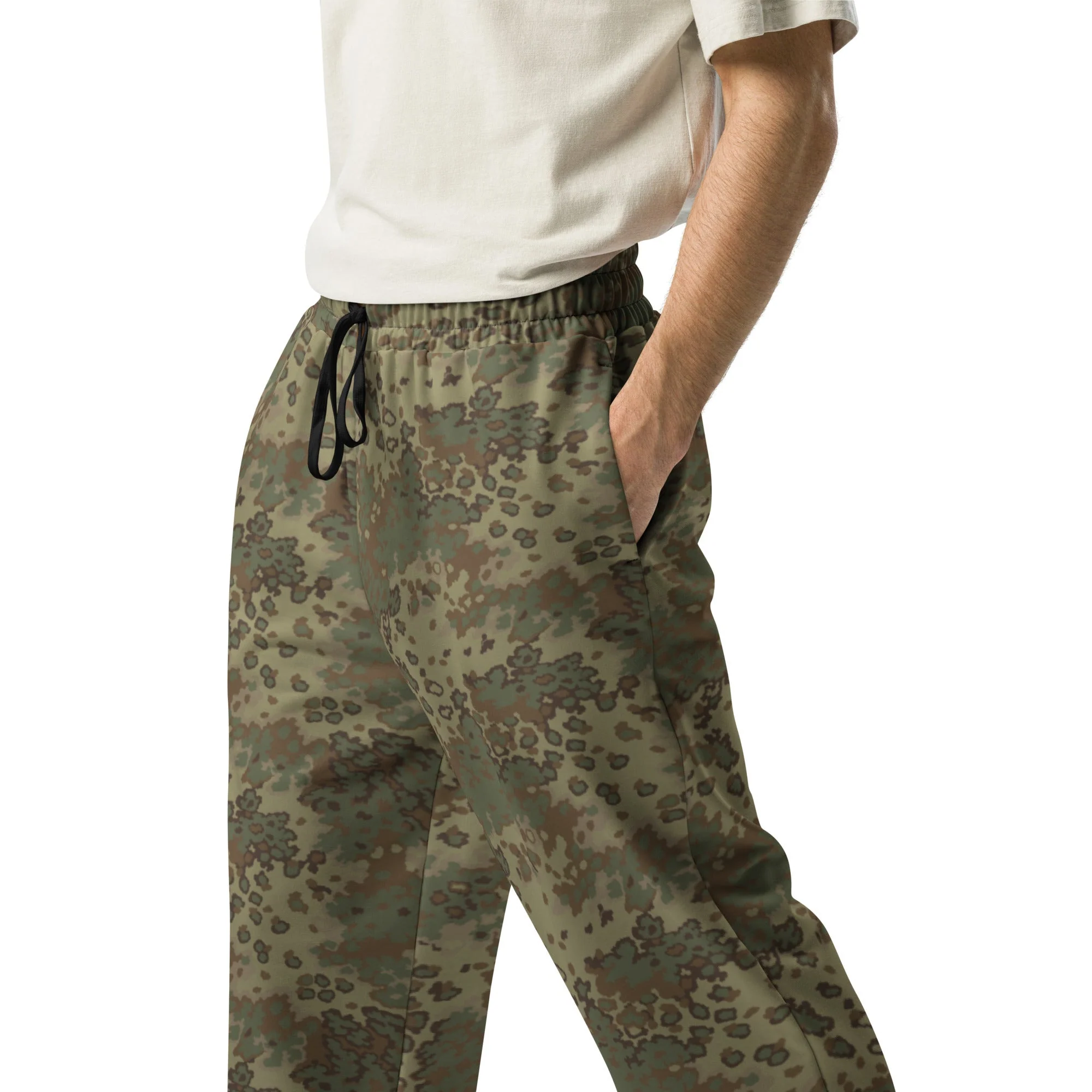 German Oak Leaf Multi-terrain CAMO Unisex Wide-Leg Joggers - Image 2