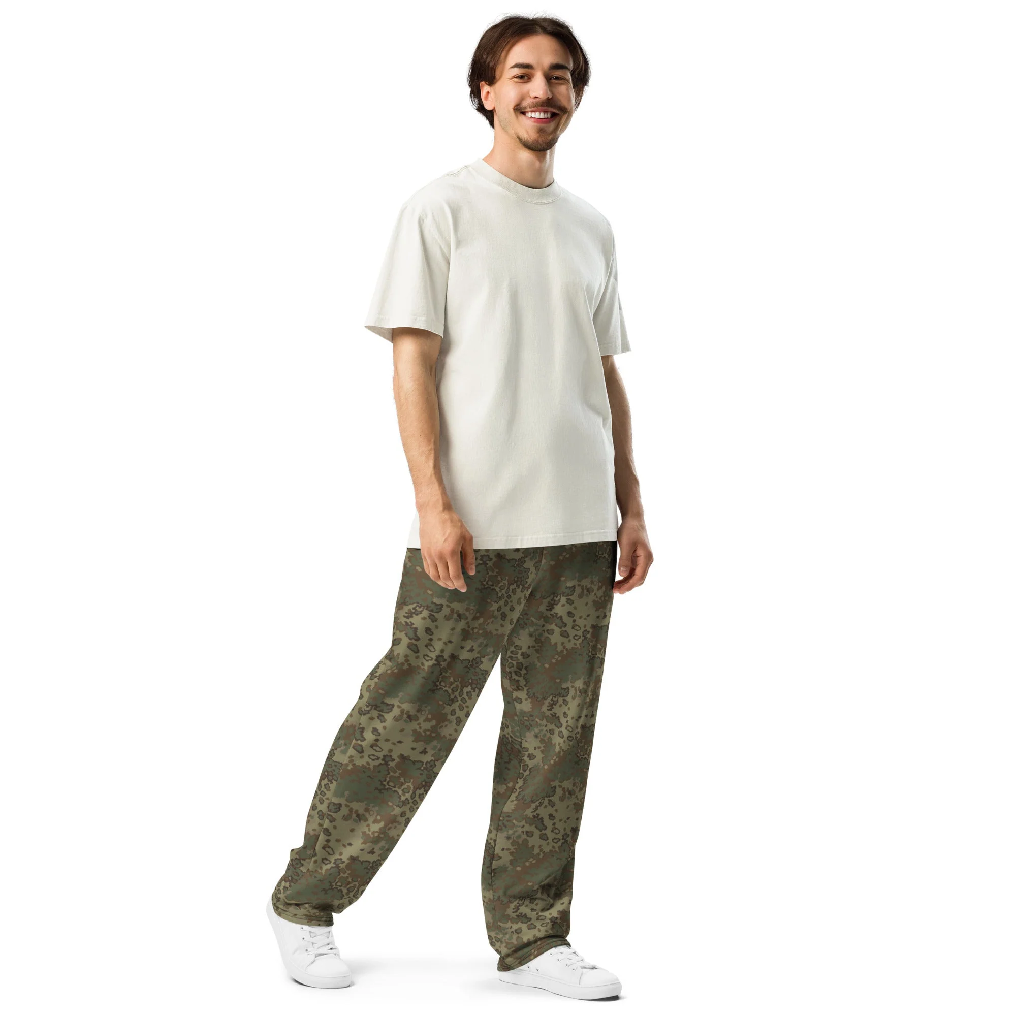 German Oak Leaf Multi-terrain CAMO Unisex Wide-Leg Joggers - Image 5