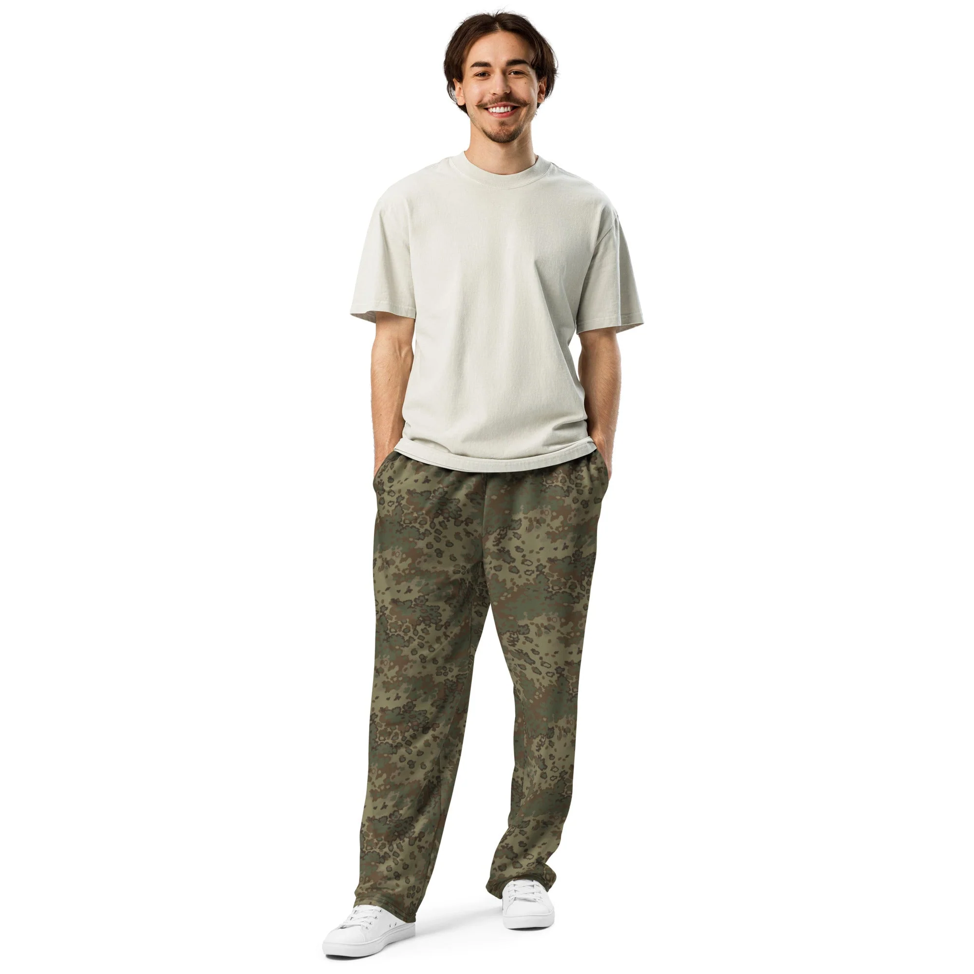 German Oak Leaf Multi-terrain CAMO Unisex Wide-Leg Joggers - Image 9
