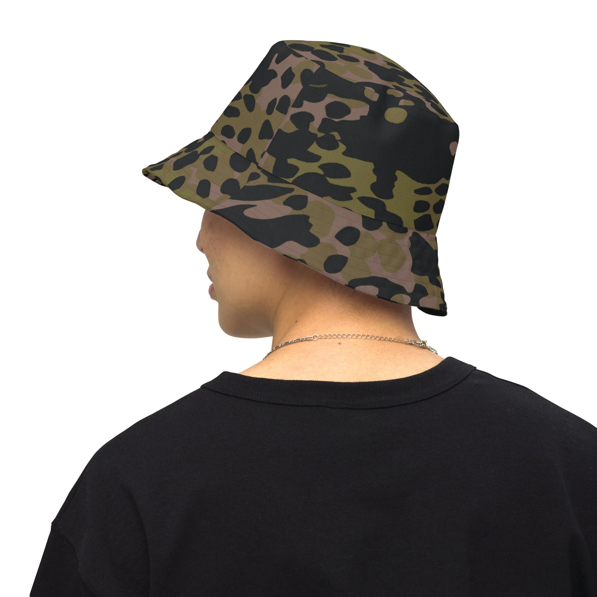 German Plane Tree Platanenmuster Summer CAMO Reversible Bucket Hat