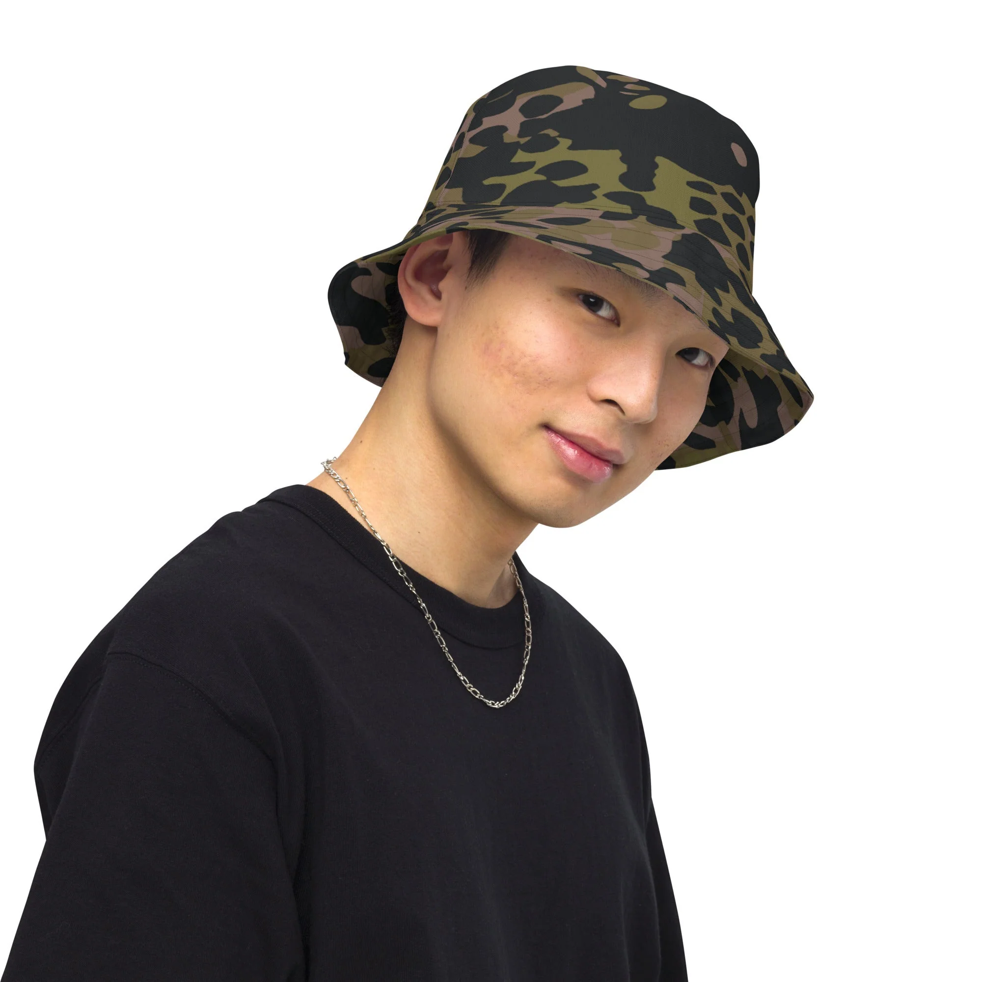 German Plane Tree Platanenmuster Summer CAMO Reversible Bucket Hat - Image 9