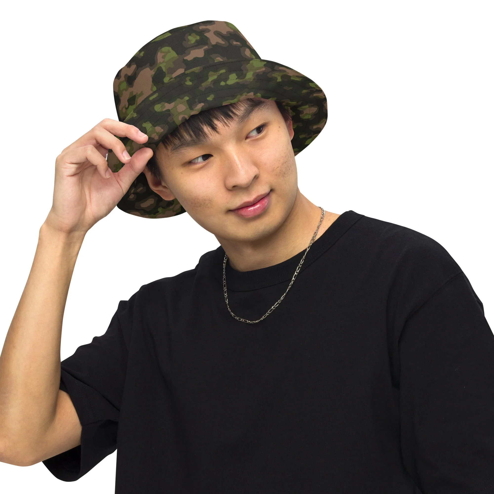 German Rauchtarnmuster Spring CAMO Reversible Bucket Hat - Image 3