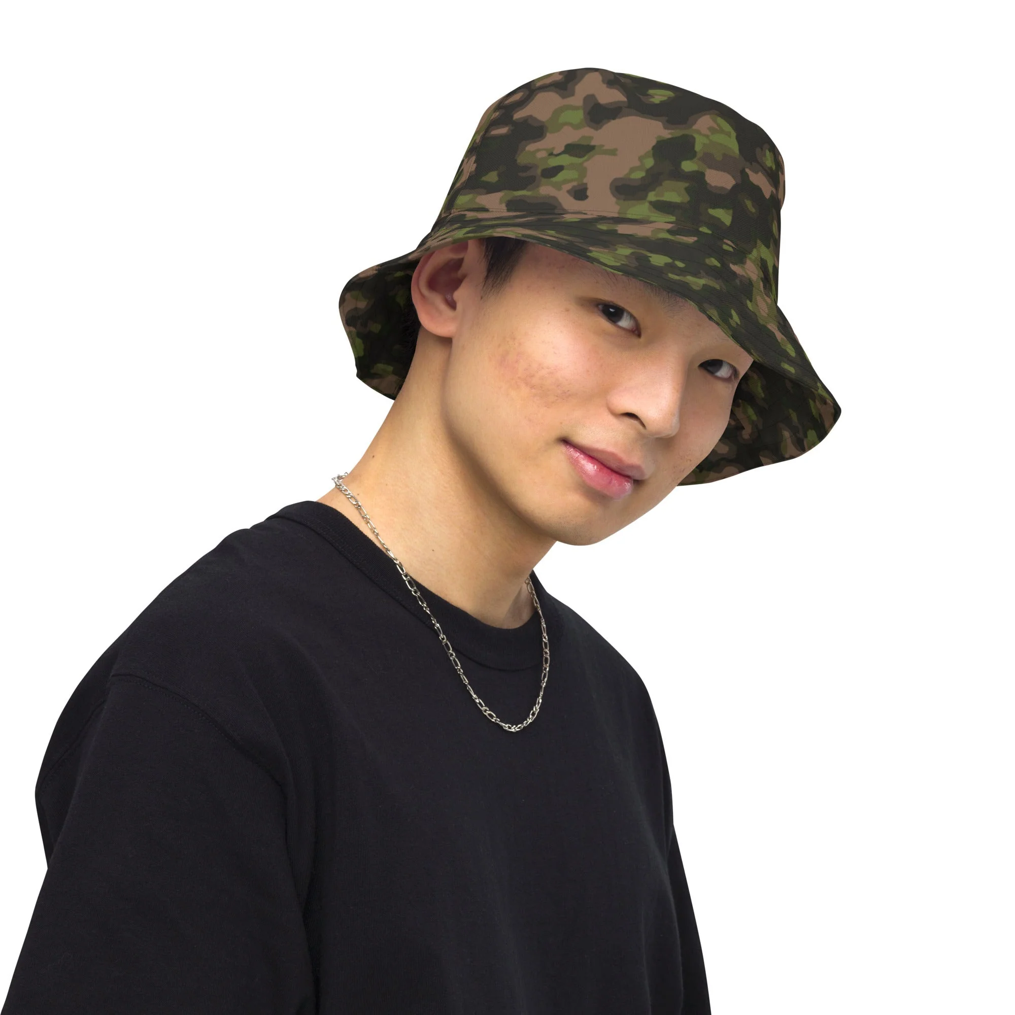 German Rauchtarnmuster Spring CAMO Reversible Bucket Hat - Image 5