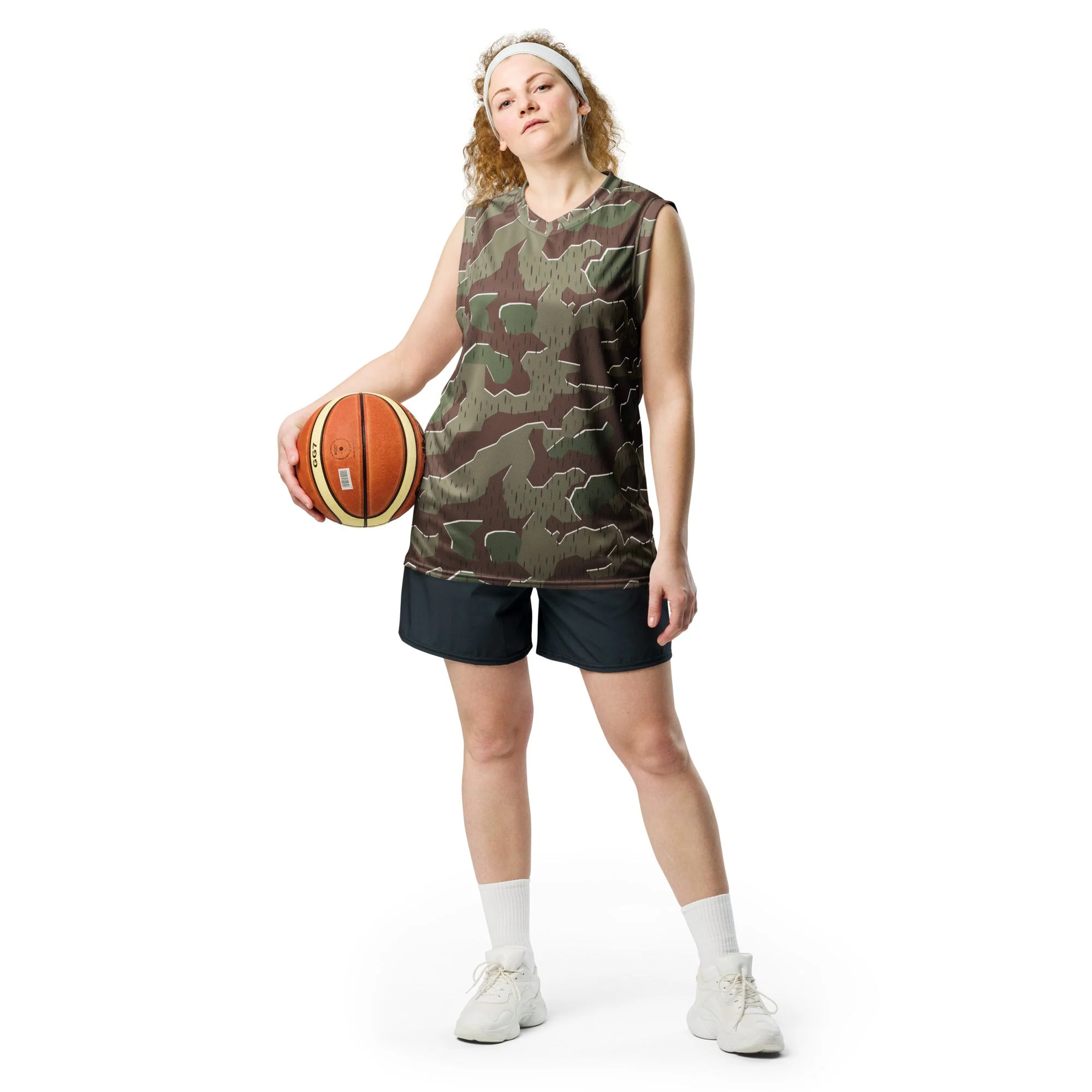 German Splittermuster Bundeswehr Paratrooper CAMO Unisex Basketball Jersey - Image 7