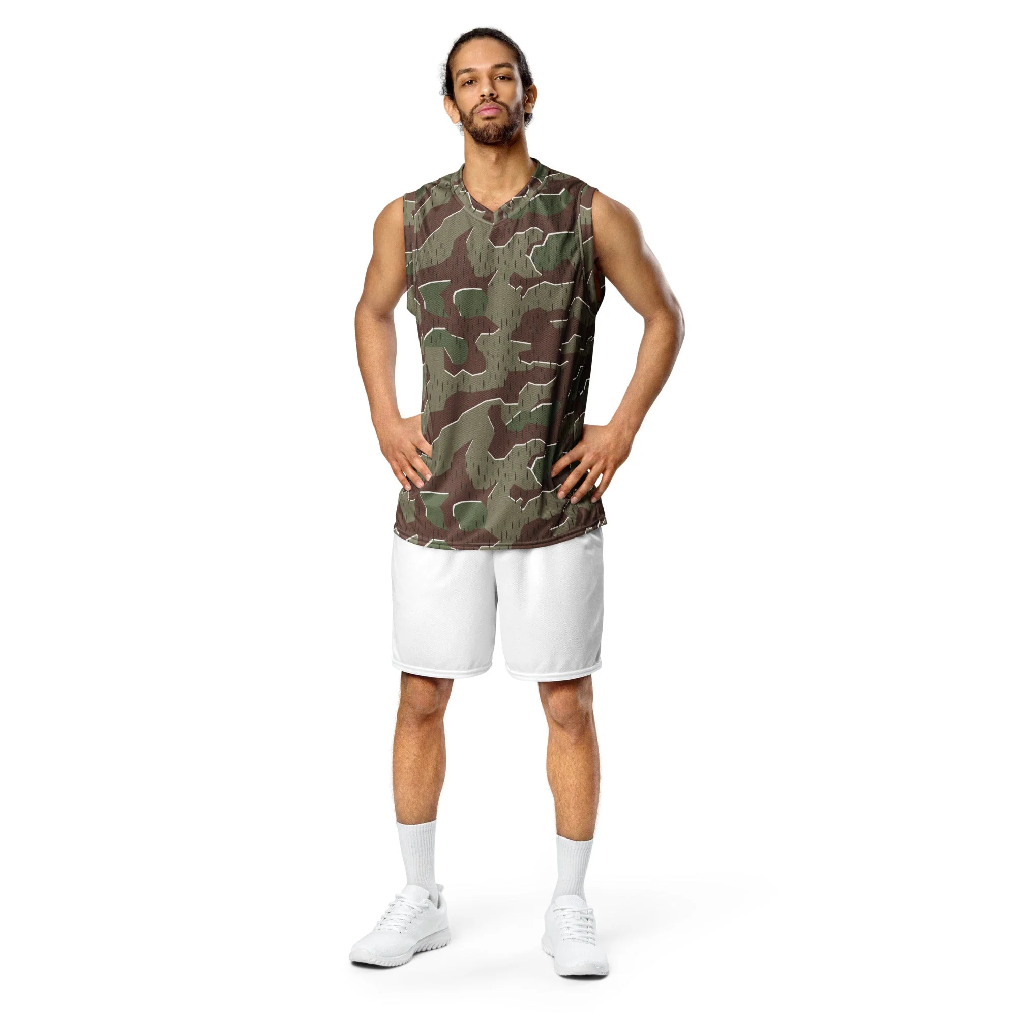 German Splittermuster Bundeswehr Paratrooper CAMO Unisex Basketball Jersey - Image 9