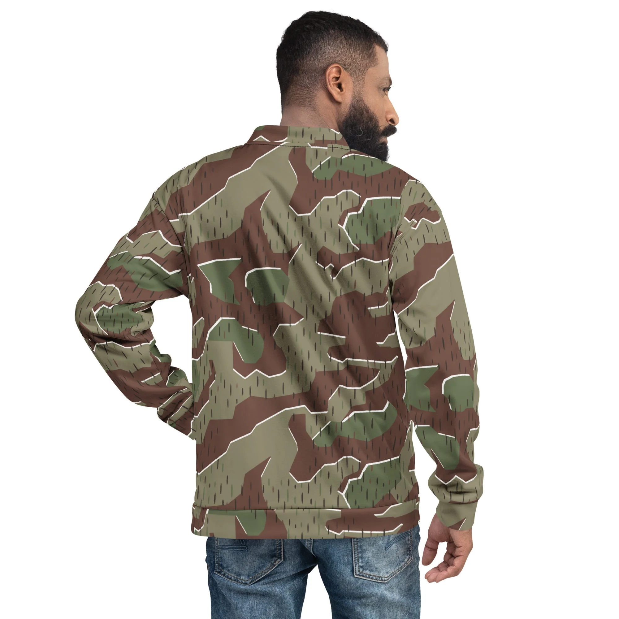 German Splittermuster Bundeswehr Paratrooper CAMO Unisex Bomber Jacket - Image 4