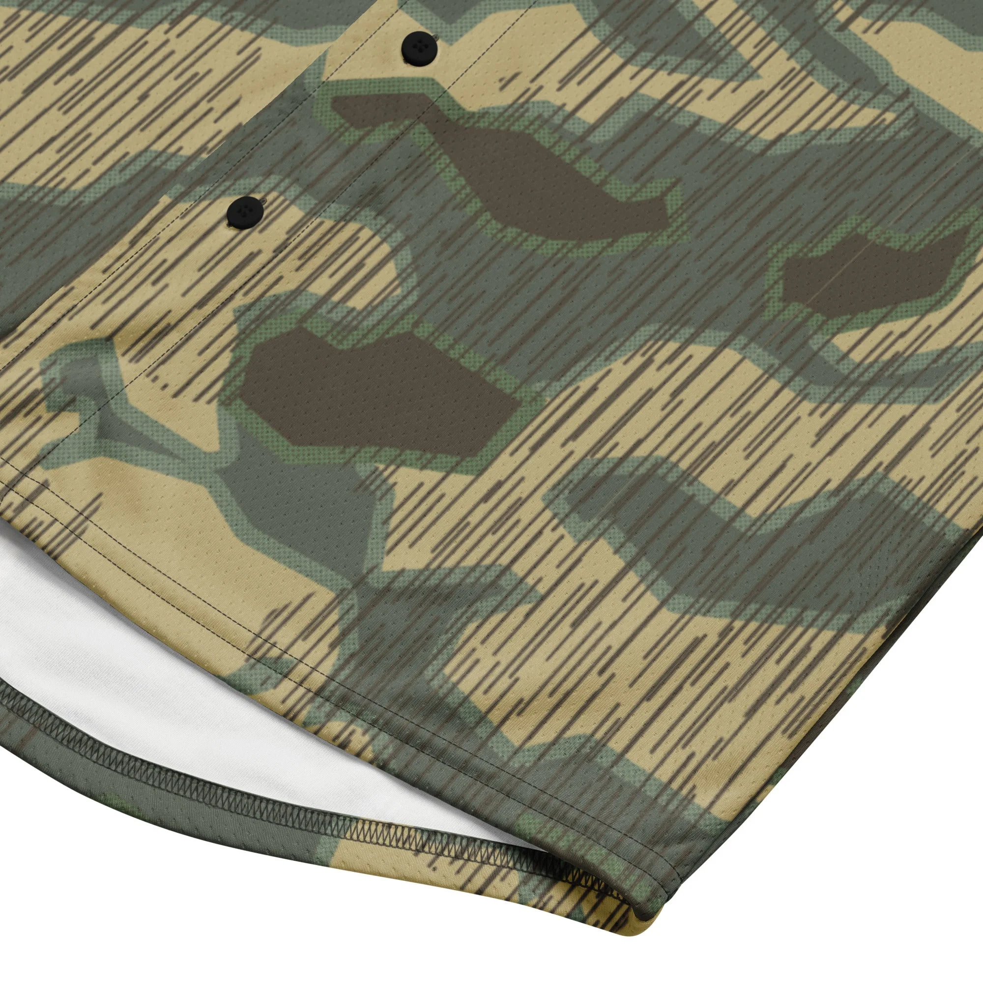 German Splittermuster Multi-terrain CAMO Unisex Baseball Jersey - Image 11