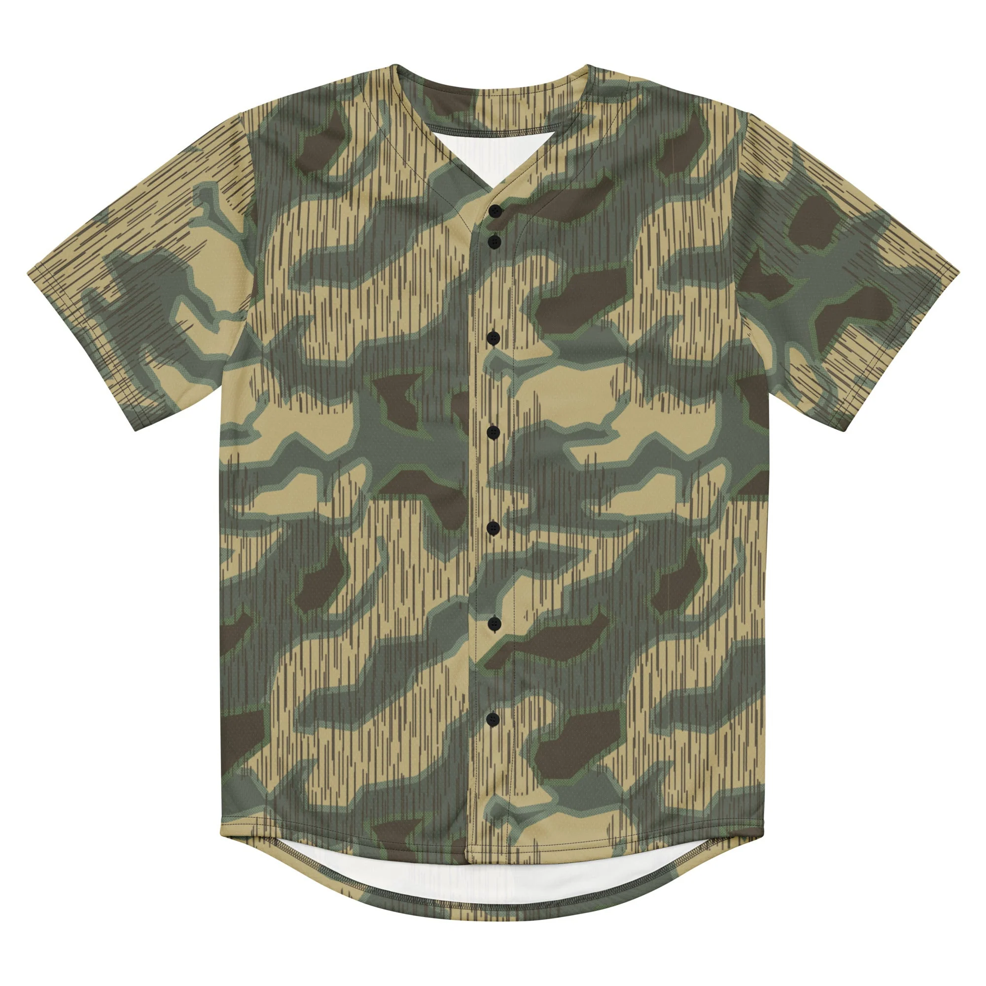German Splittermuster Multi-terrain CAMO Unisex Baseball Jersey - Image 12