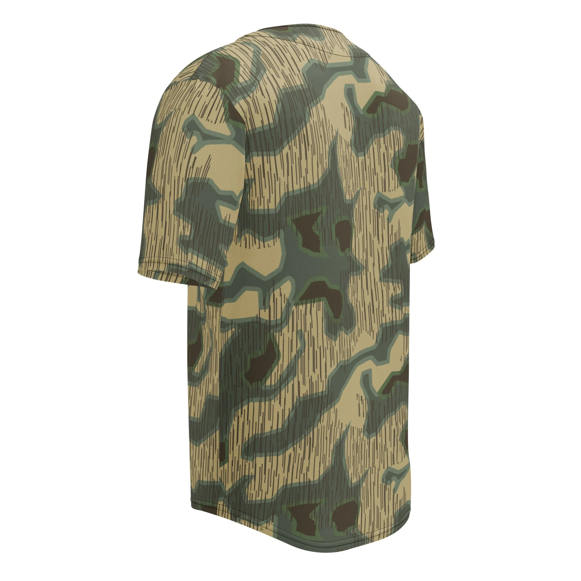 German Splittermuster Multi-terrain CAMO Unisex Baseball Jersey - Image 6