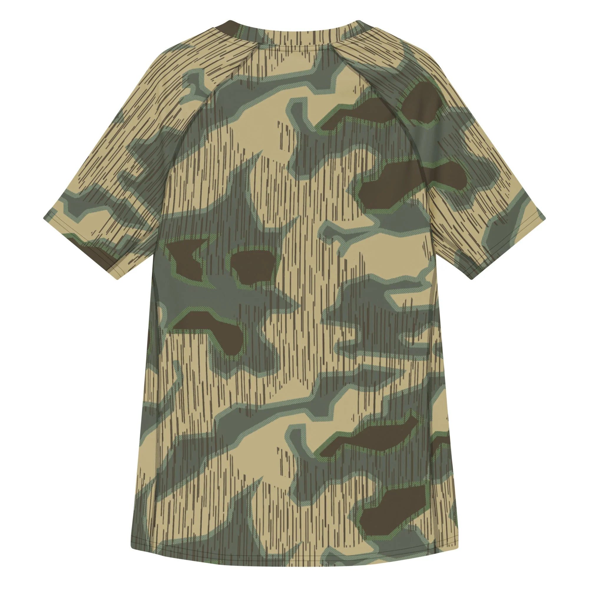 German Splittermuster Multi-terrain CAMO Mens Short-Sleeve Rash Guard - Image 2