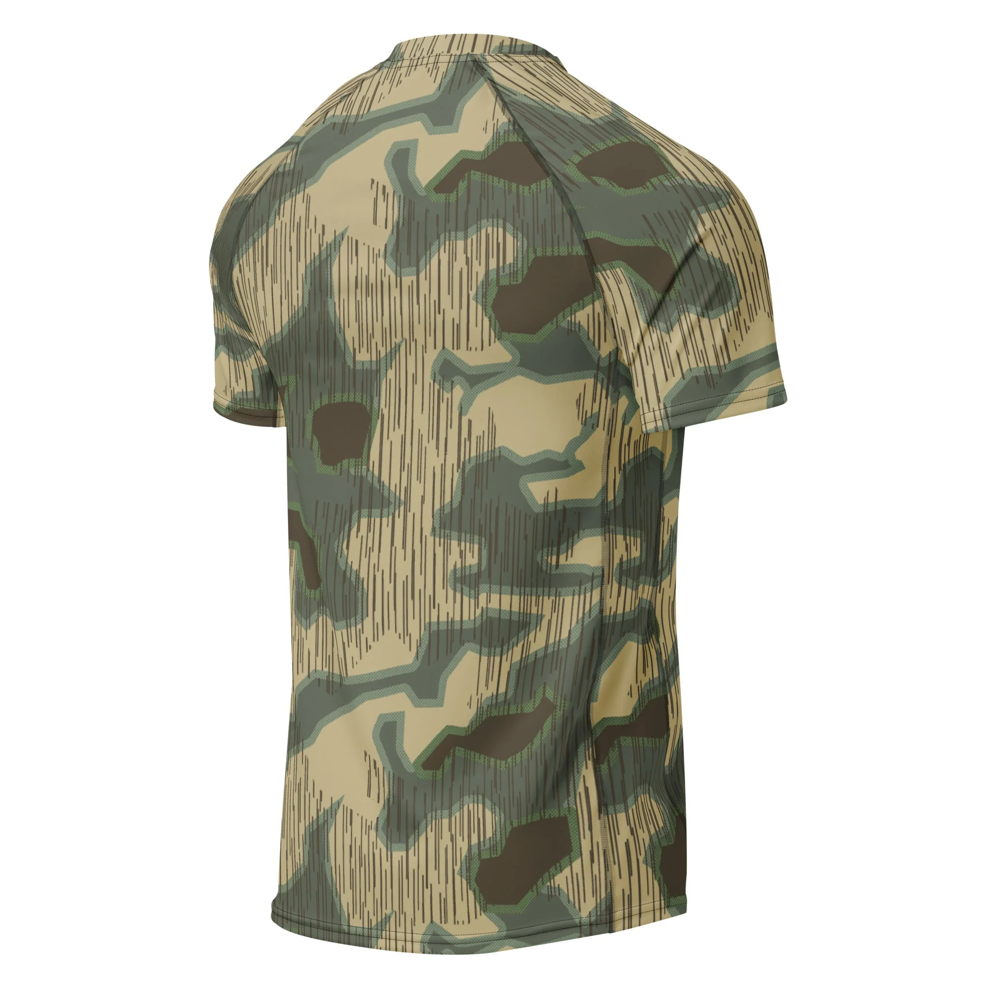 German Splittermuster Multi-terrain CAMO Mens Short-Sleeve Rash Guard - Image 7