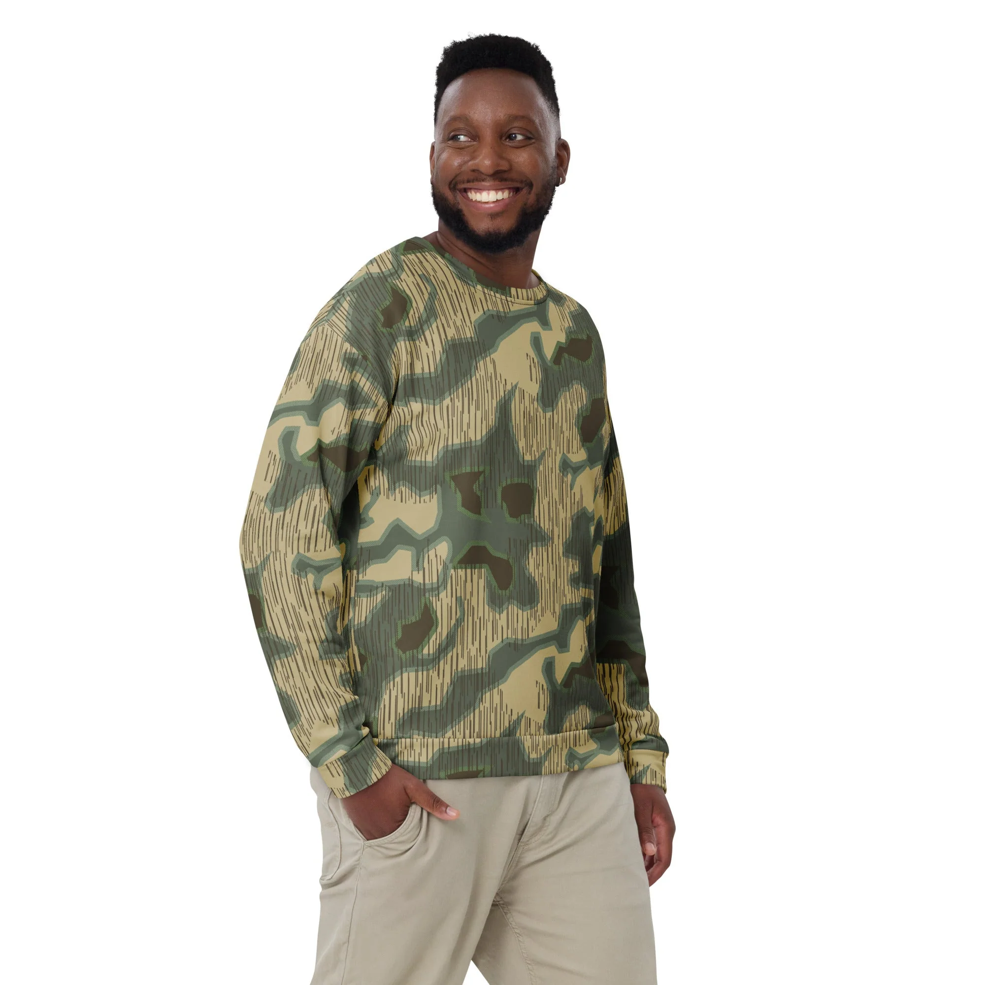 German Splittermuster Multi-terrain CAMO Unisex Sweatshirt - Image 5