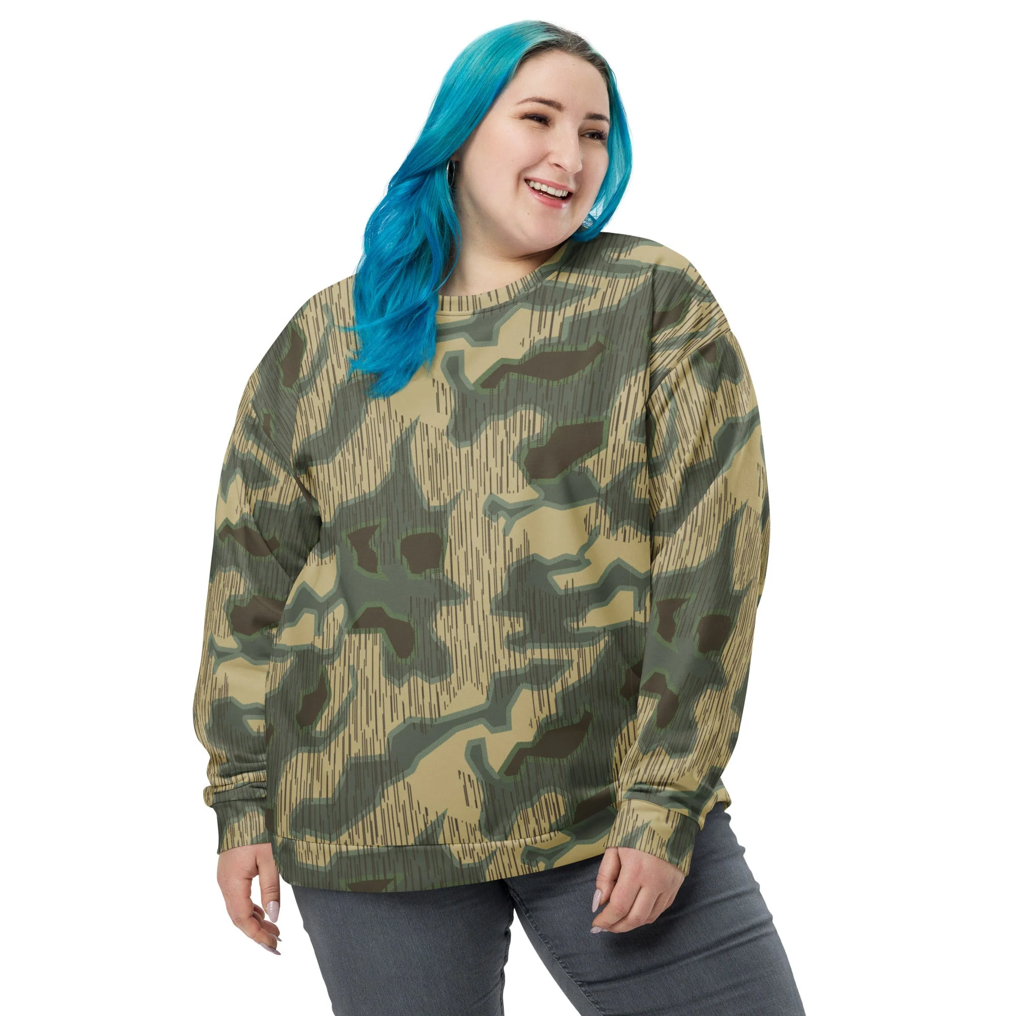 German Splittermuster Multi-terrain CAMO Unisex Sweatshirt - Image 6