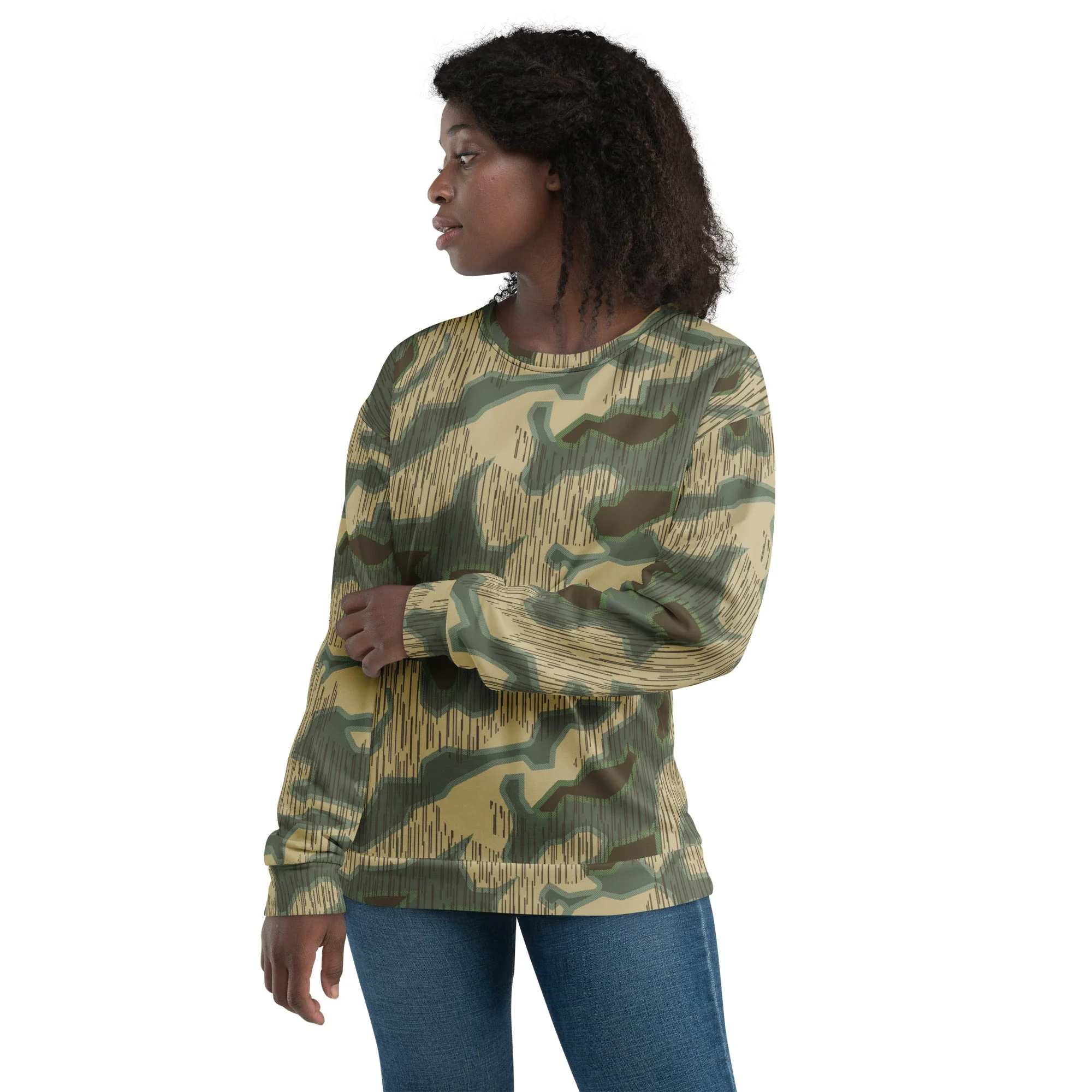 German Splittermuster Multi-terrain CAMO Unisex Sweatshirt - Image 7