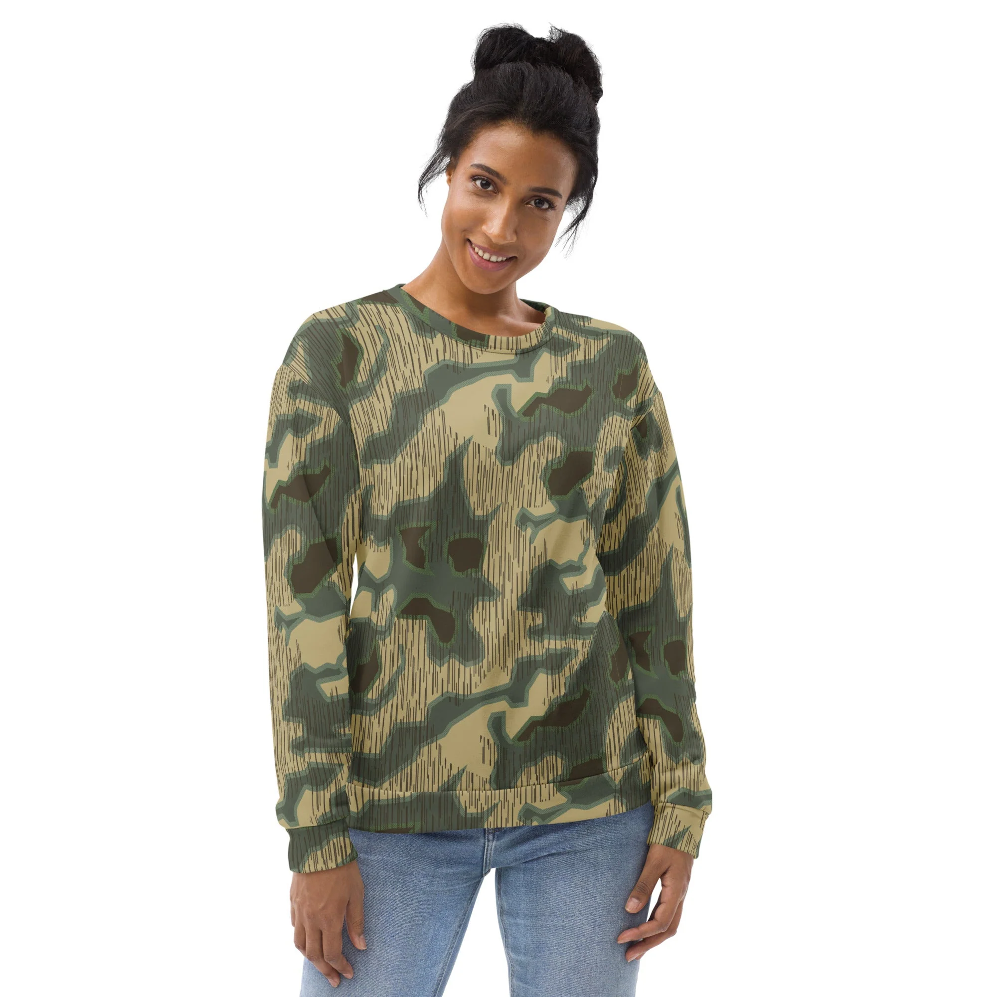 German Splittermuster Multi-terrain CAMO Unisex Sweatshirt - Image 8