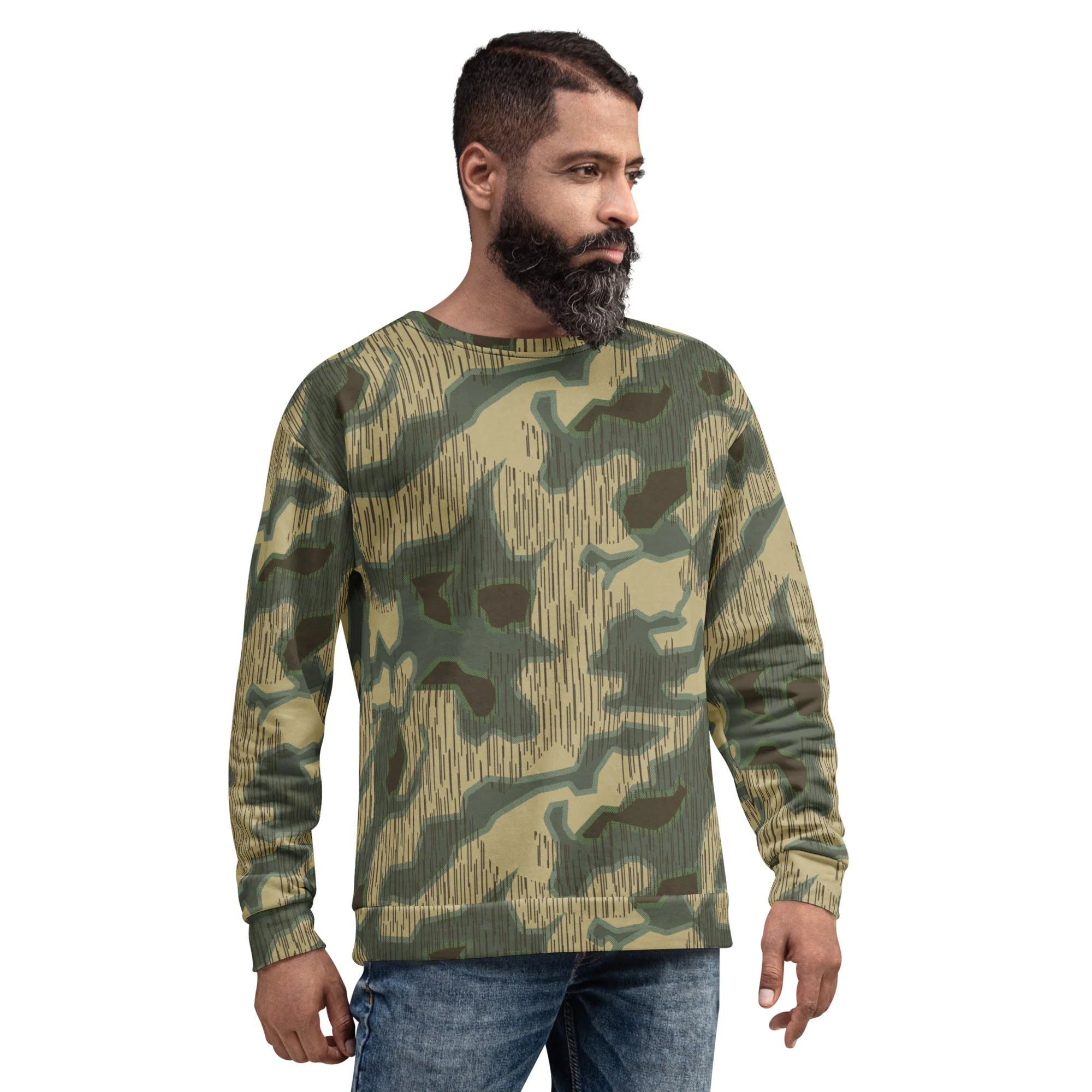 German Splittermuster Multi-terrain CAMO Unisex Sweatshirt - Image 9