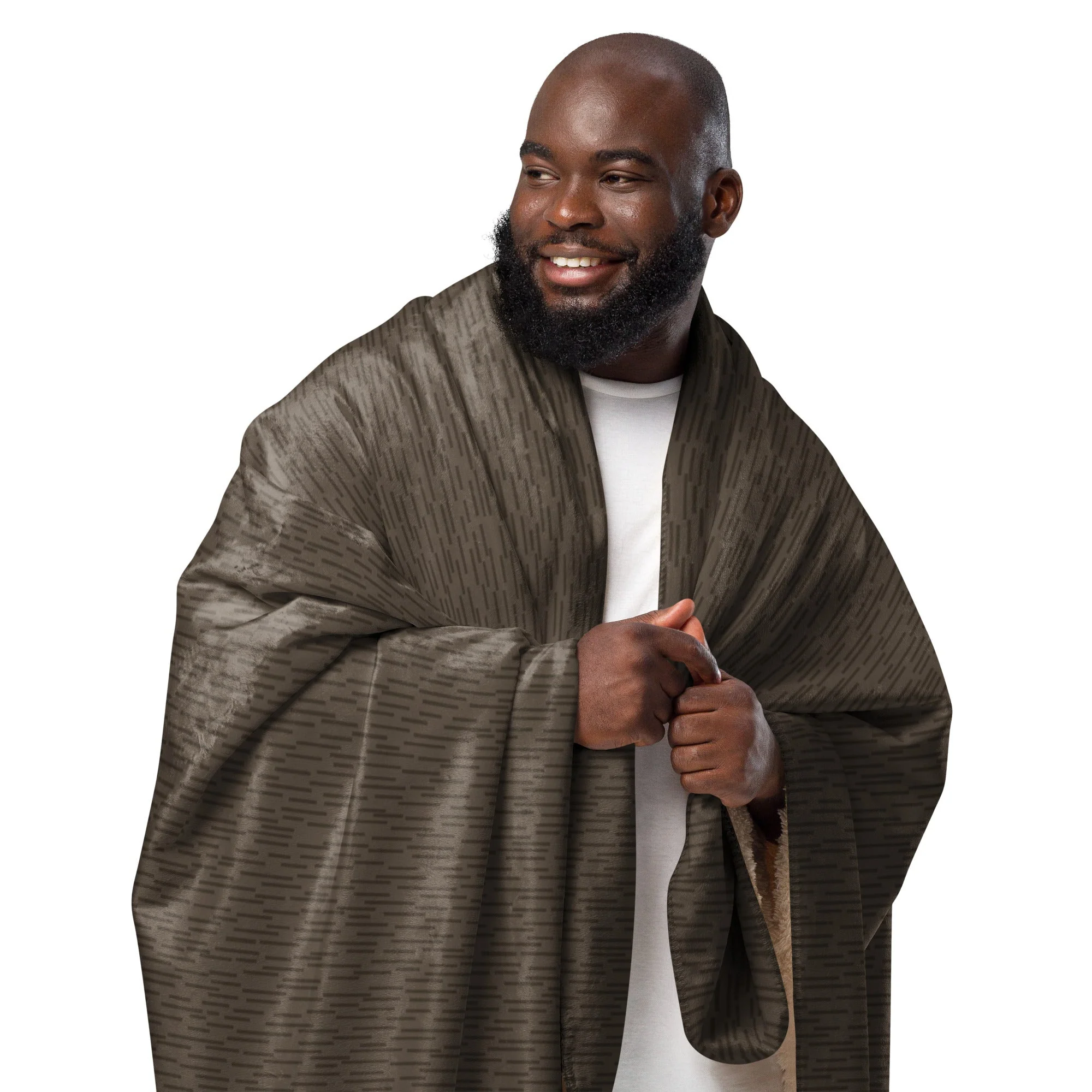 German Strichtarn Brown CAMO Sherpa Blanket - Image 3