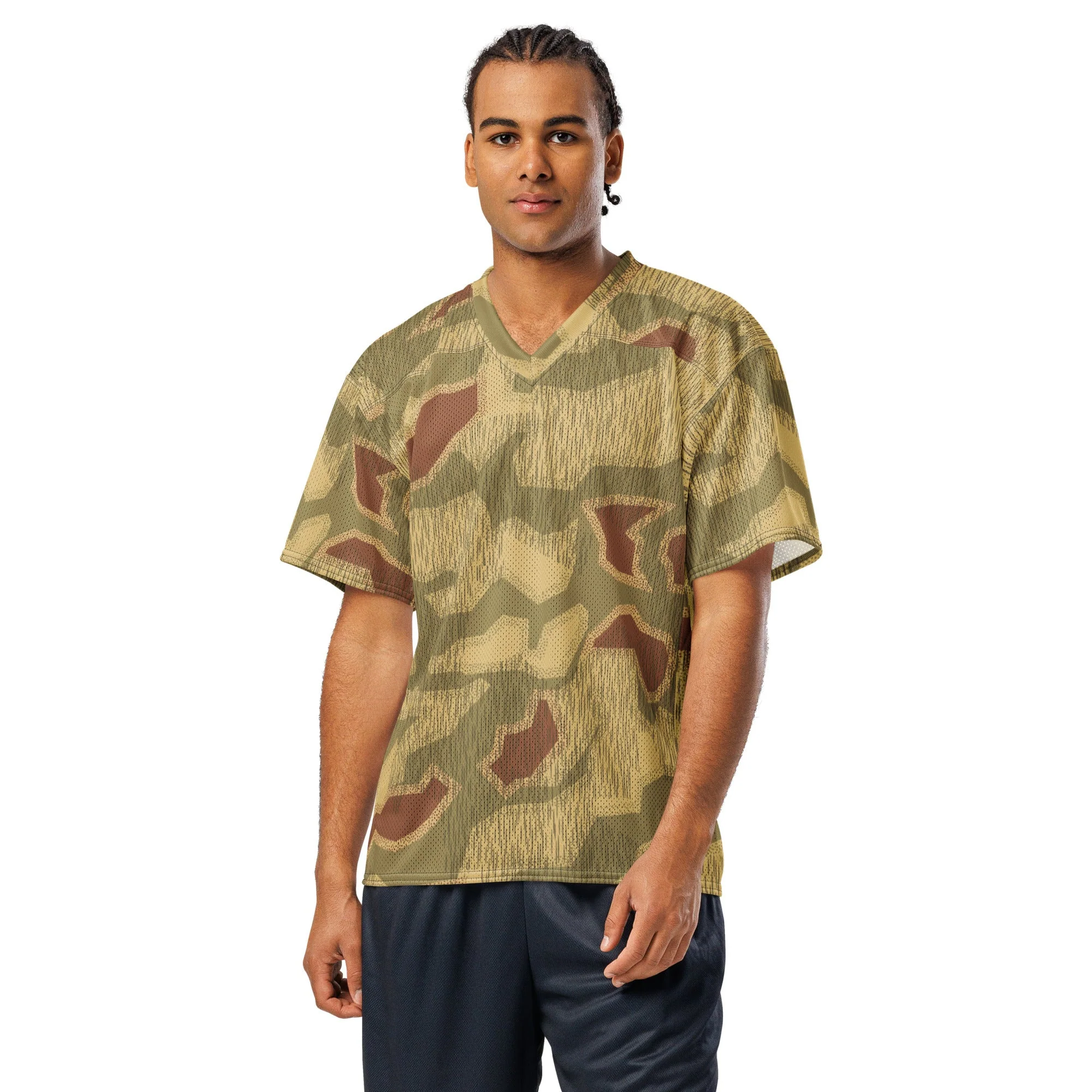 German Sumpfmuster 44 CAMO Unisex American Football Jersey - Image 11