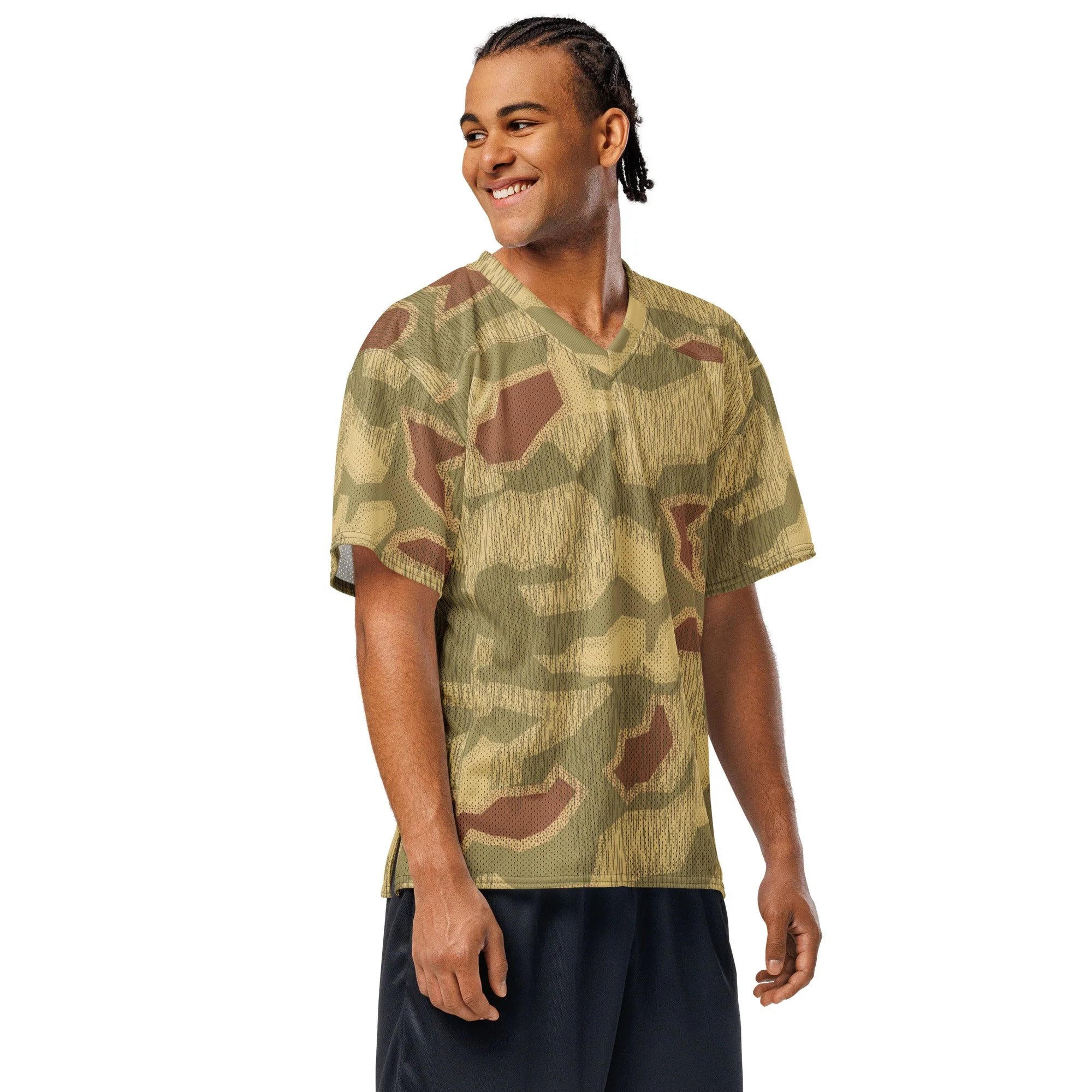 German Sumpfmuster 44 CAMO Unisex American Football Jersey - Image 2