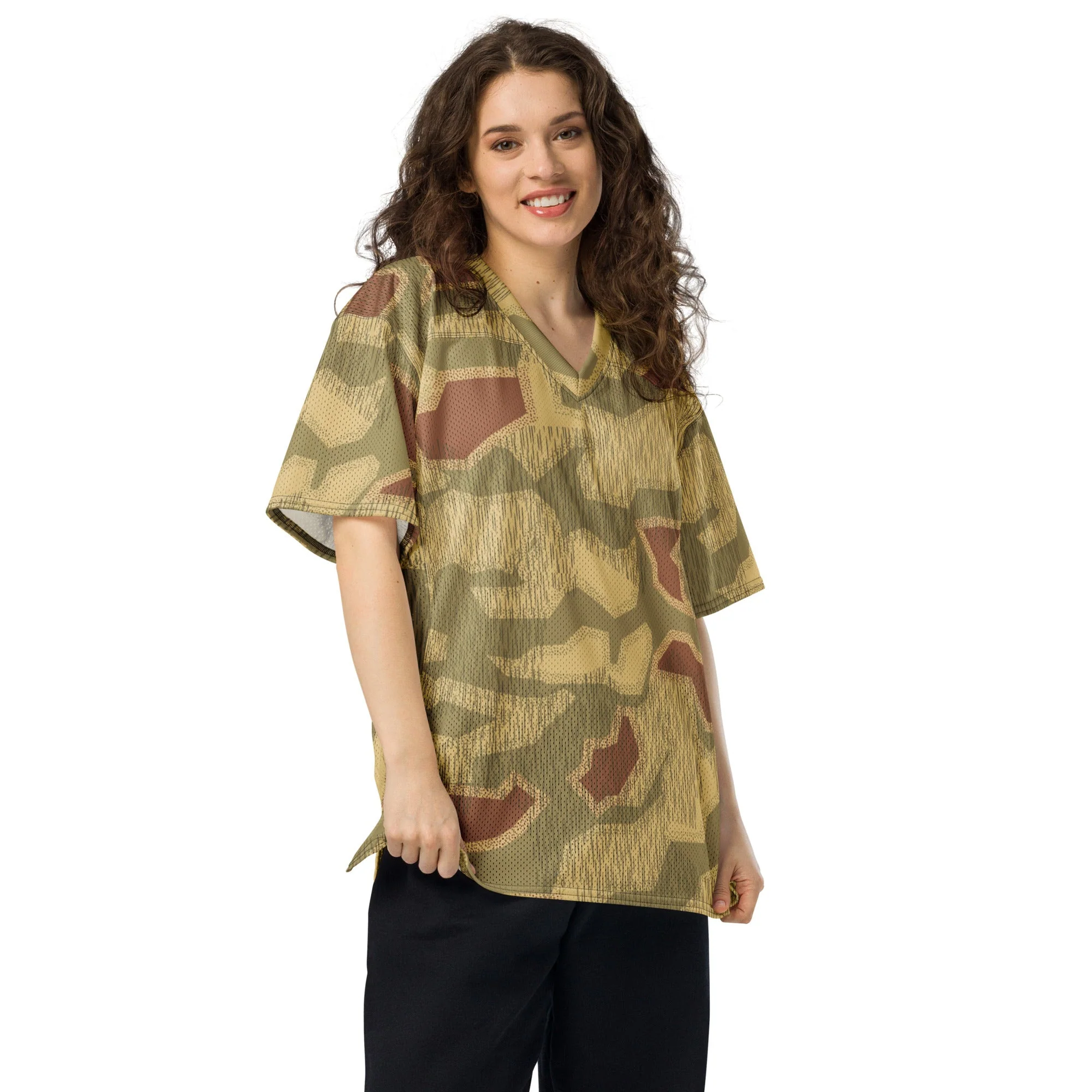 German Sumpfmuster 44 CAMO Unisex American Football Jersey - Image 4