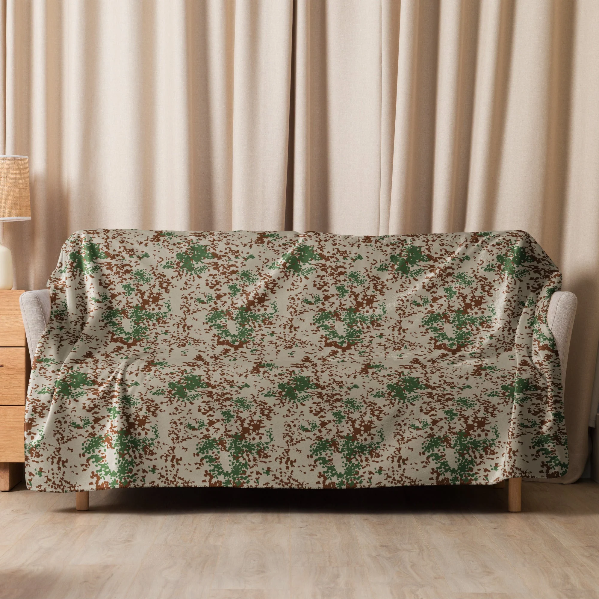 German Flecktarn Wüstentarn Desert CAMO Sherpa Blanket - Image 12