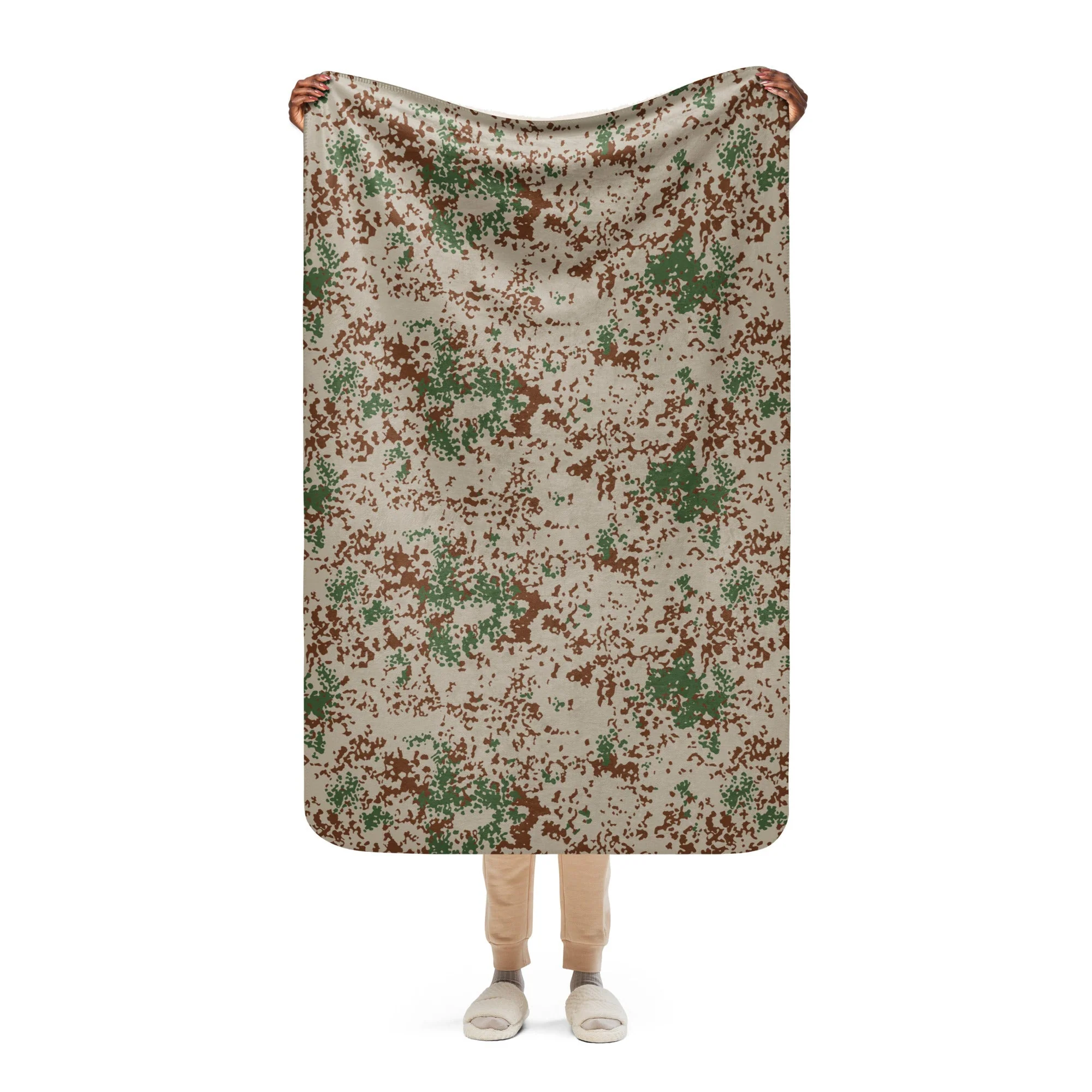 German Flecktarn Wüstentarn Desert CAMO Sherpa Blanket - Image 16