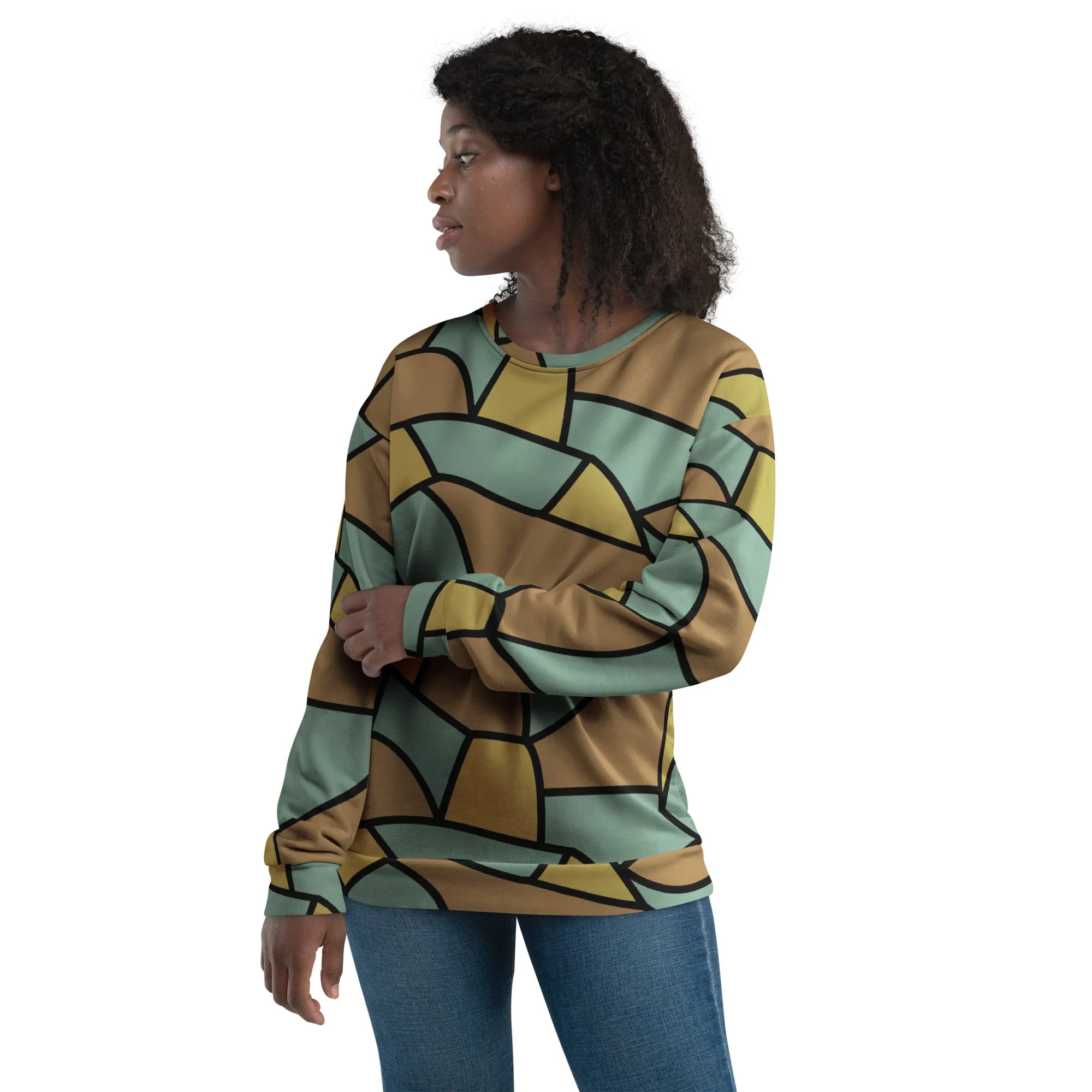 German WW1 Turtle Shell Trench Stahlhelm CAMO Unisex Sweatshirt - Image 6