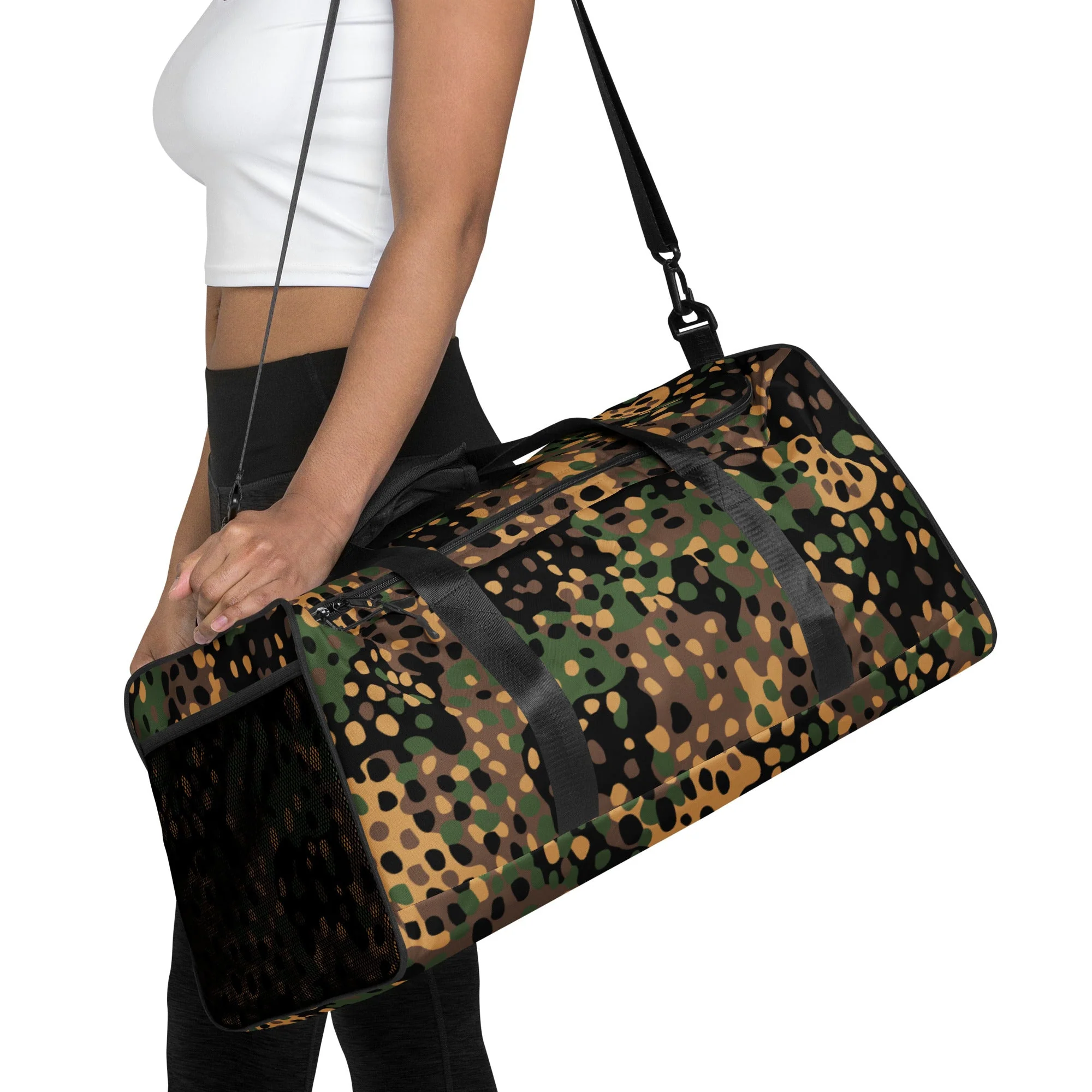 German Pea Dot Erbsenmuster CAMO Duffle Bag - Image 6