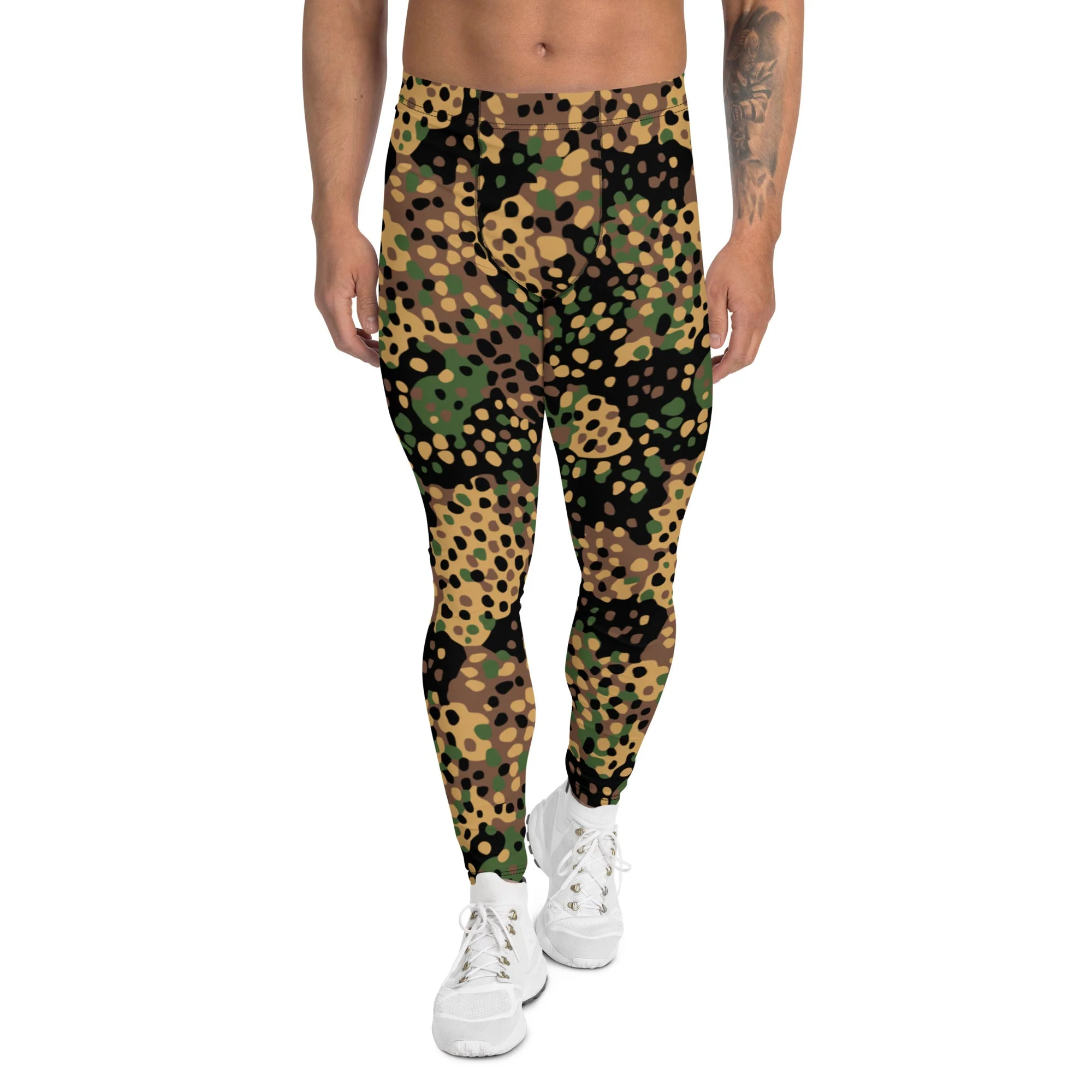 German Pea Dot Erbsenmuster CAMO Mens Leggings